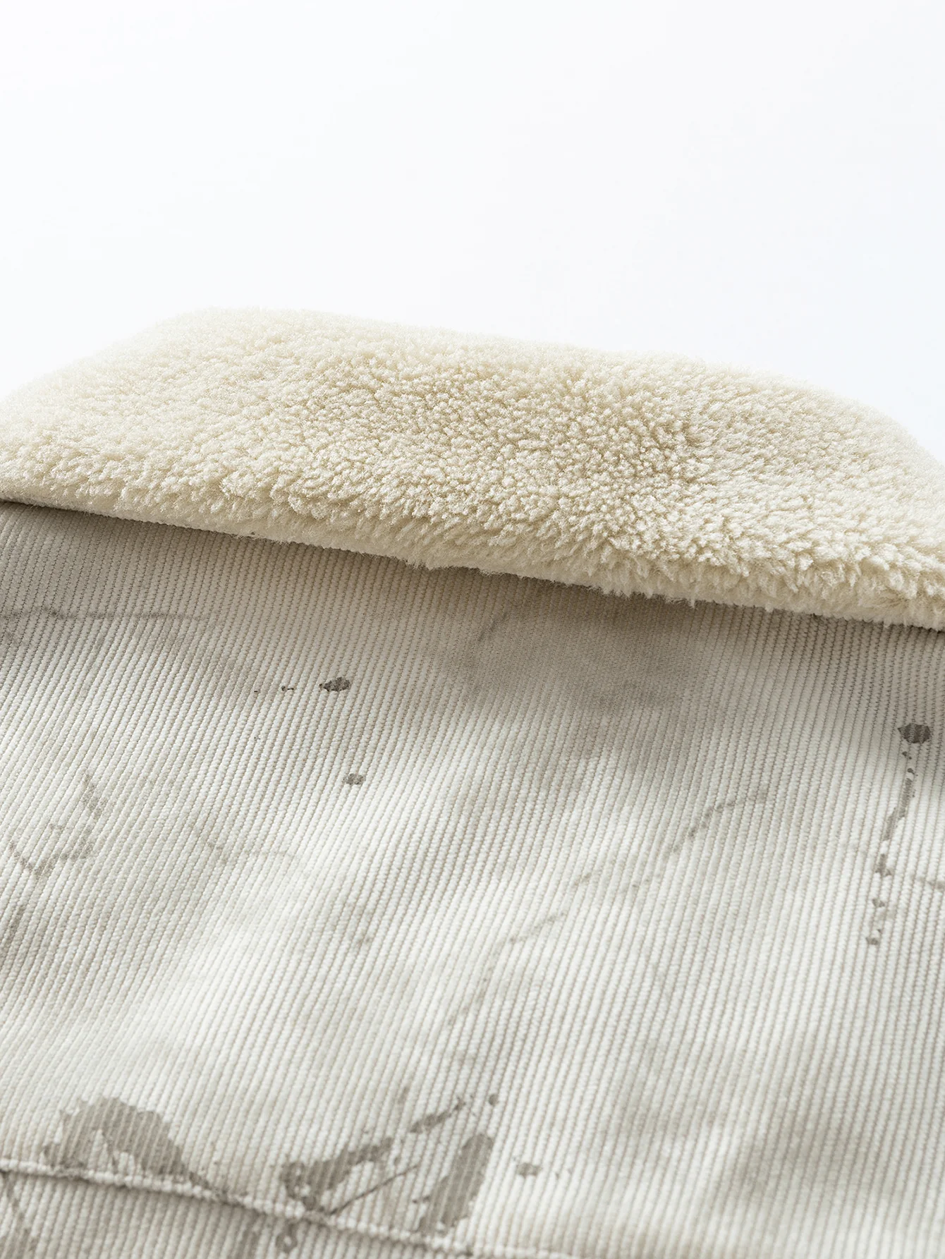 Teddy Lined Star Print Corduroy  Jacket - Image 12