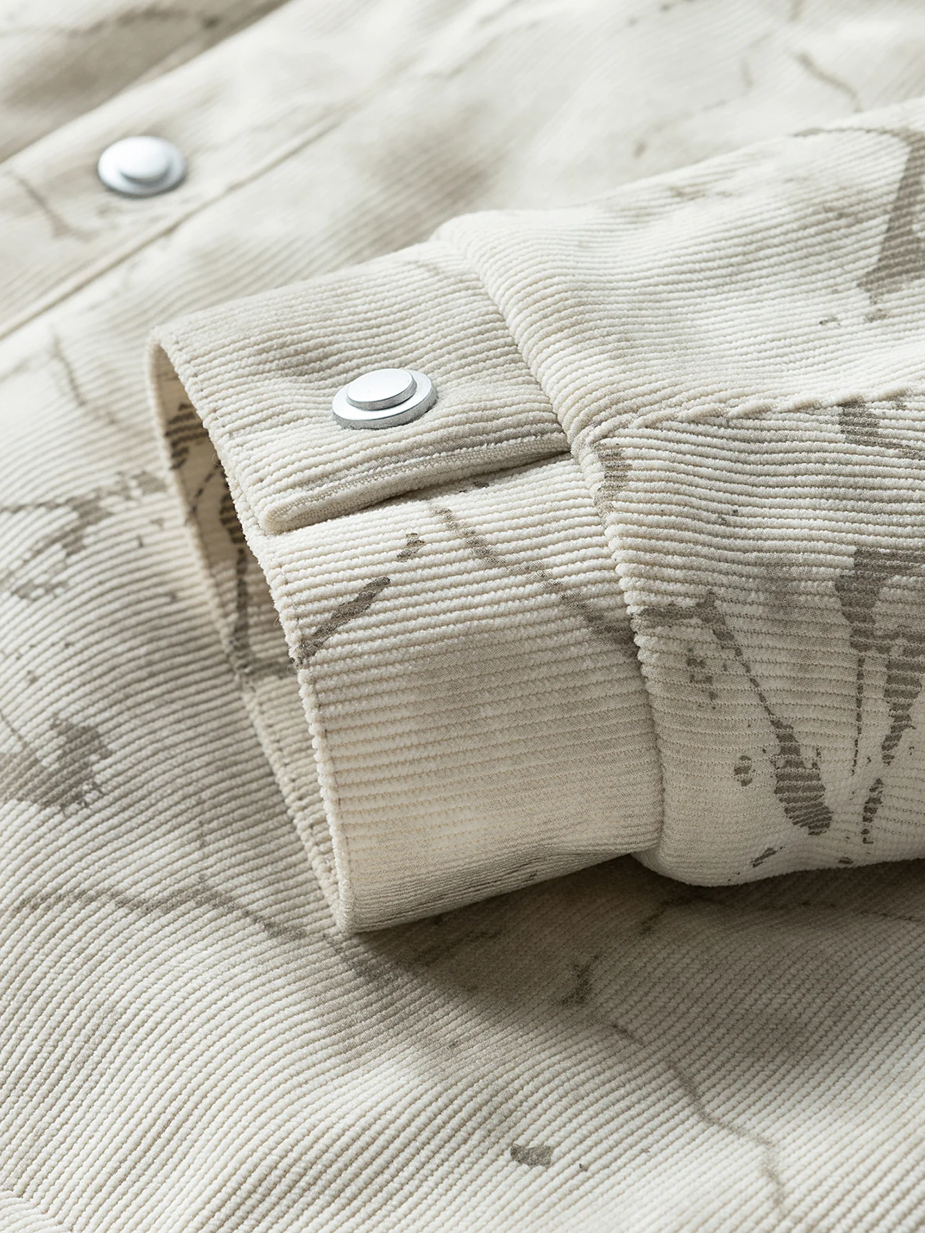 Teddy Lined Star Print Corduroy  Jacket - Image 17