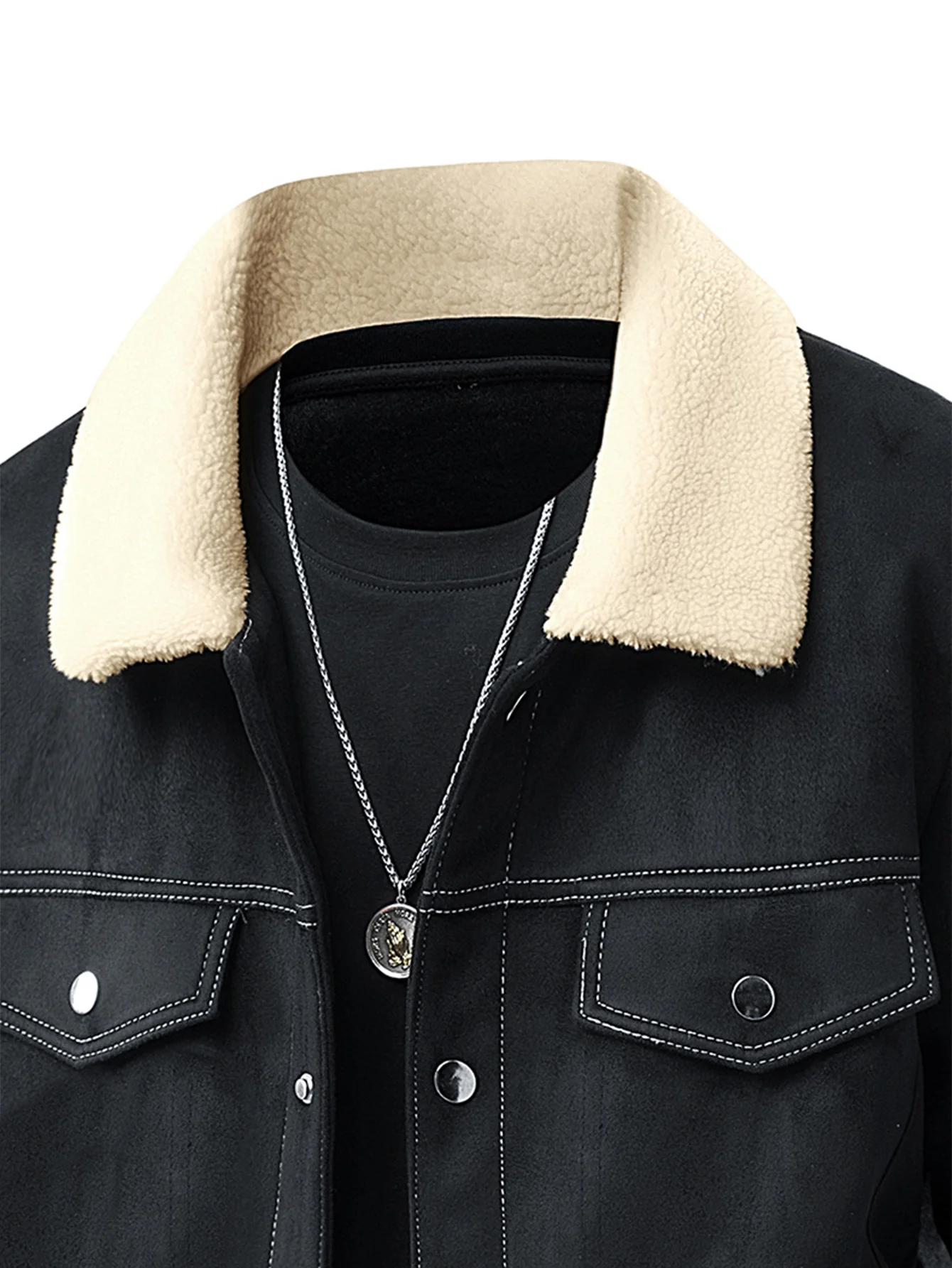 Wildlederjacke mit Teddyfutter - Image 10