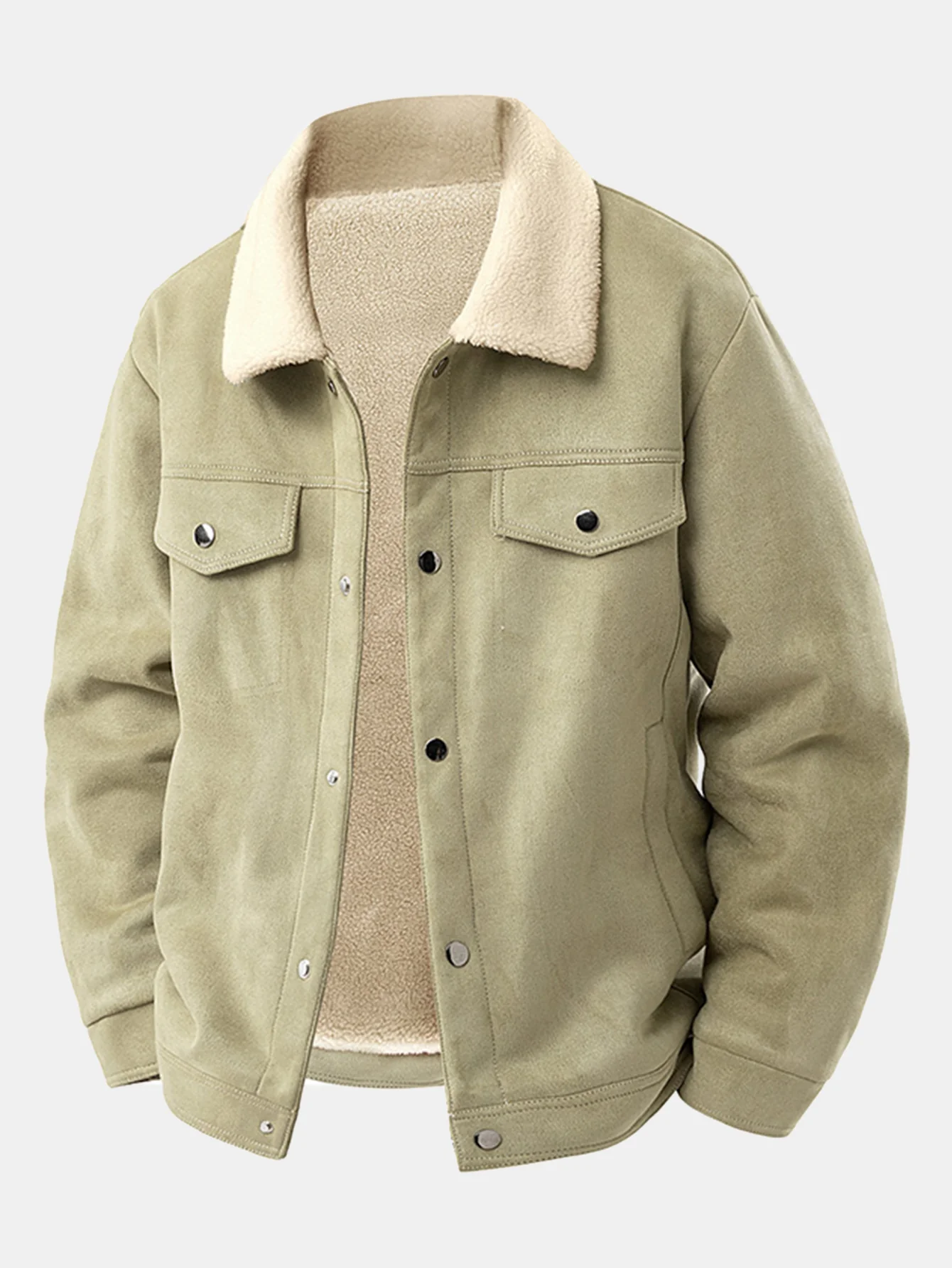 Wildlederjacke mit Teddyfutter - Image 7