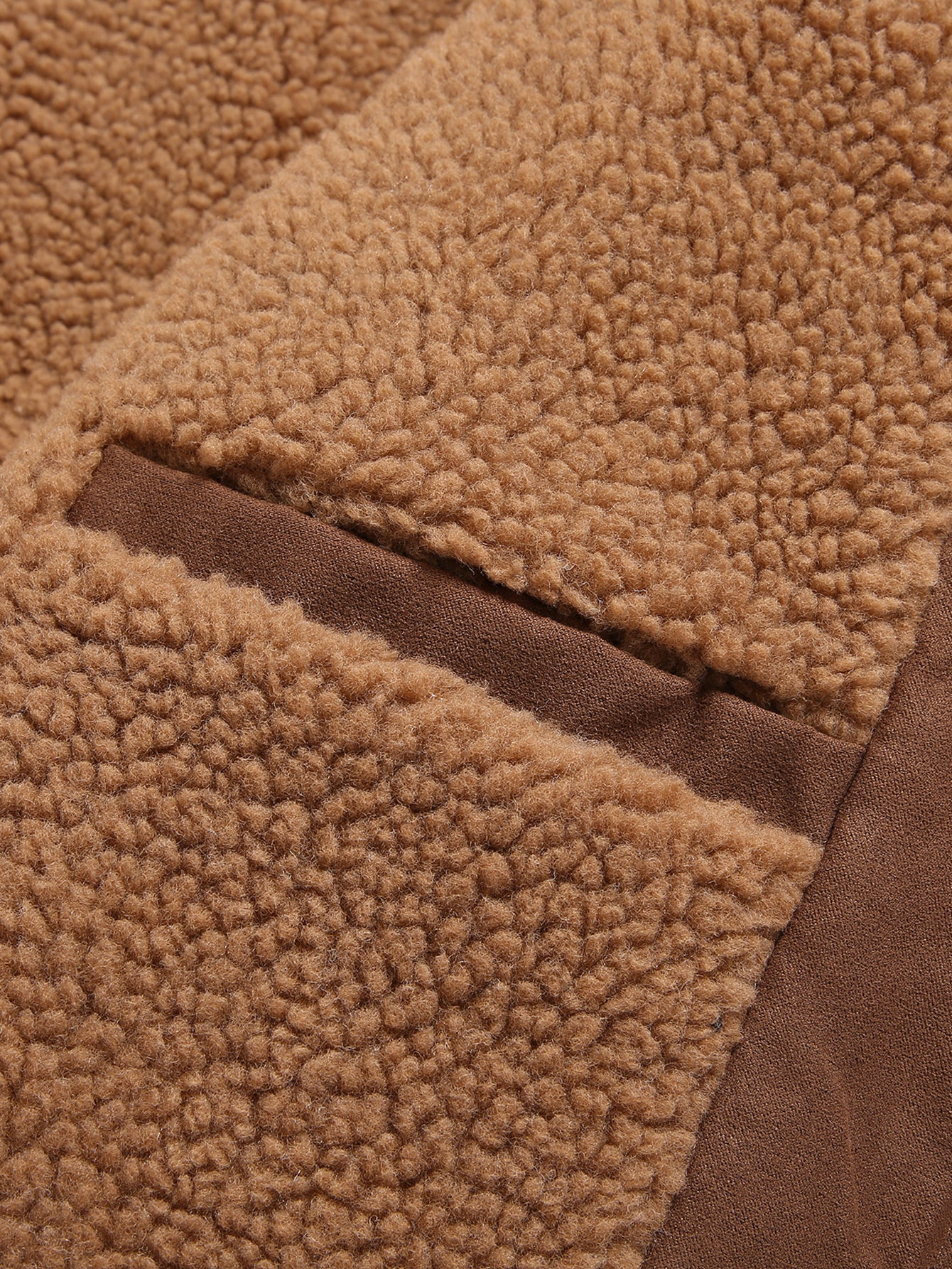 Wildlederjacke mit Teddyfutter und Taschen - Image 11
