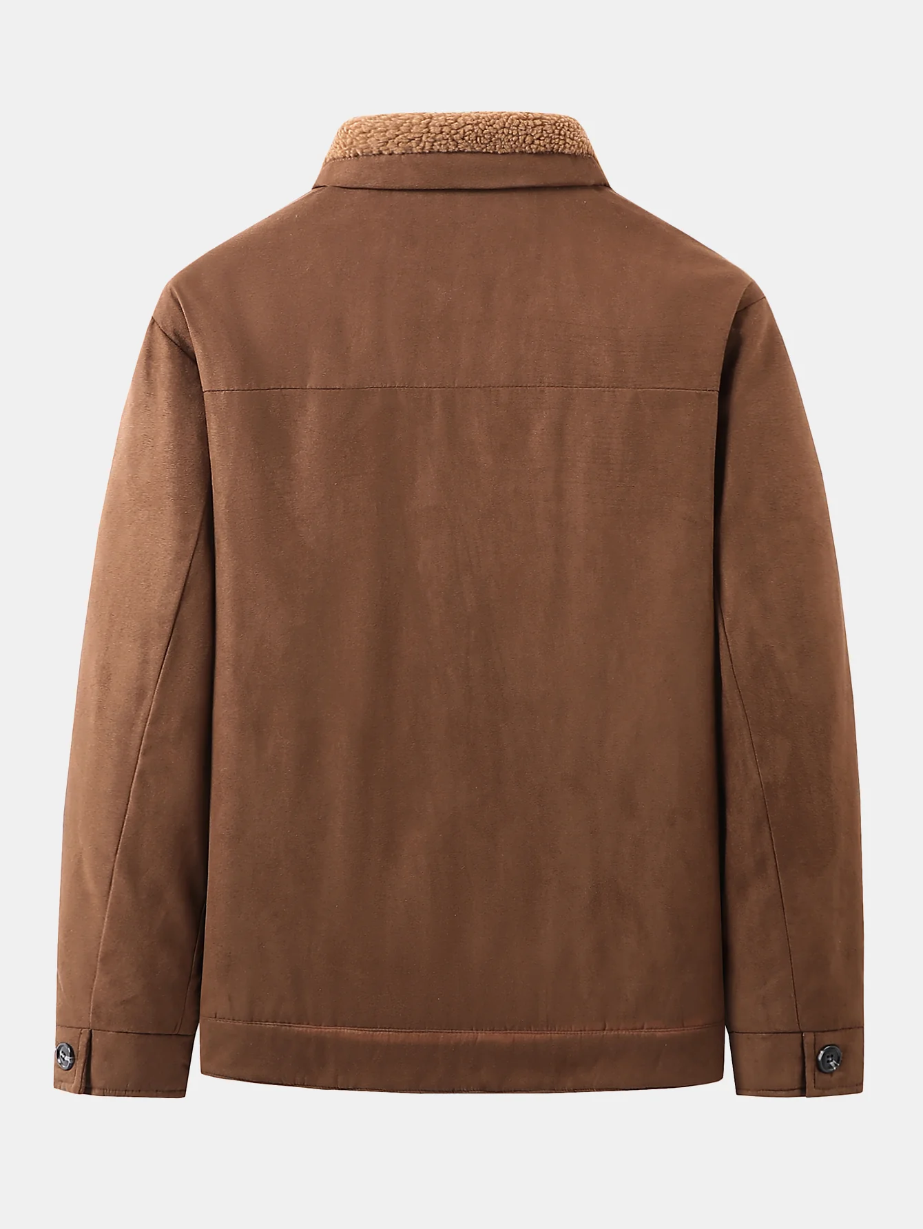Wildlederjacke mit Teddyfutter und Taschen - Image 4
