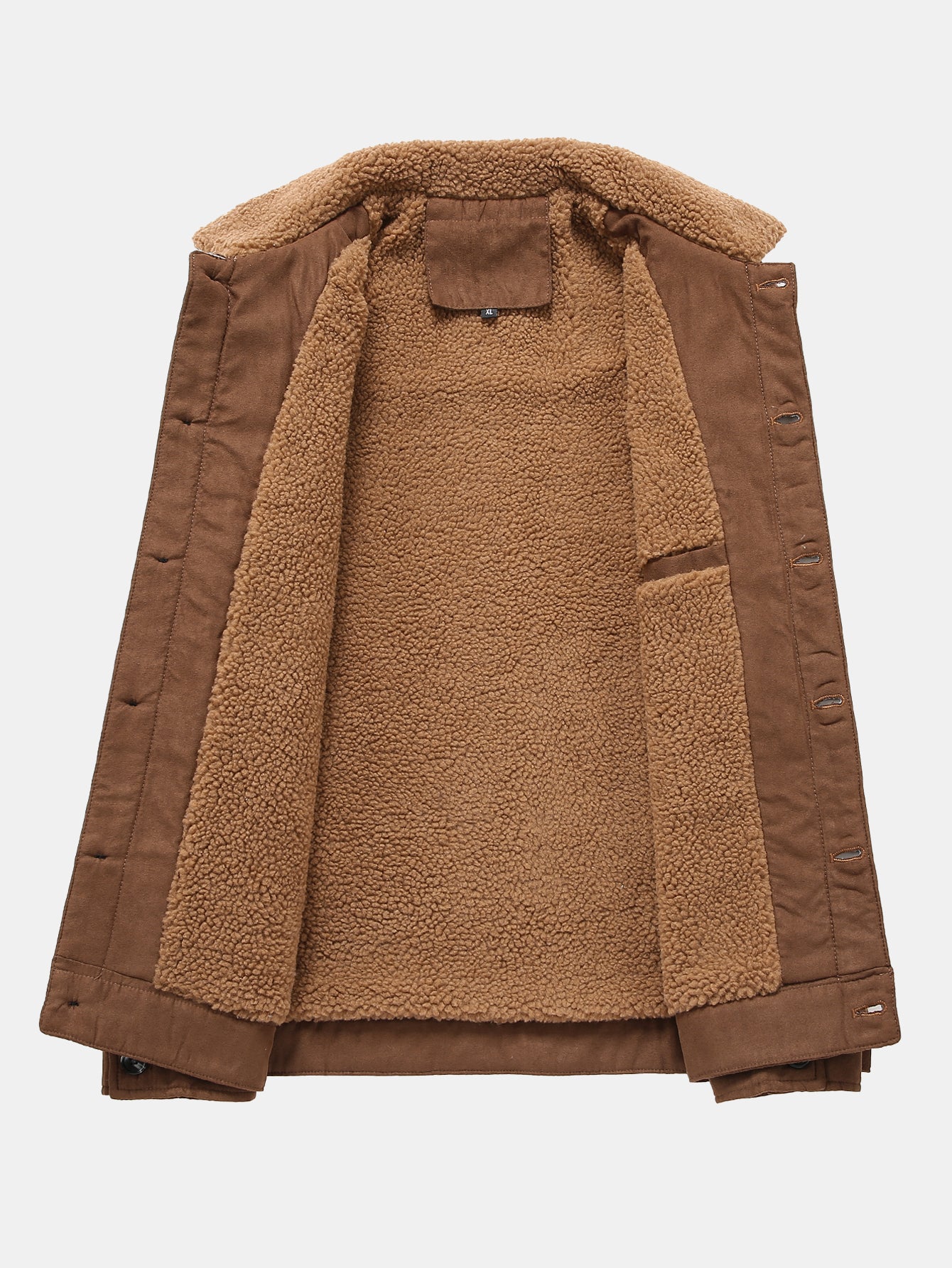 Wildlederjacke mit Teddyfutter und Taschen - Image 5