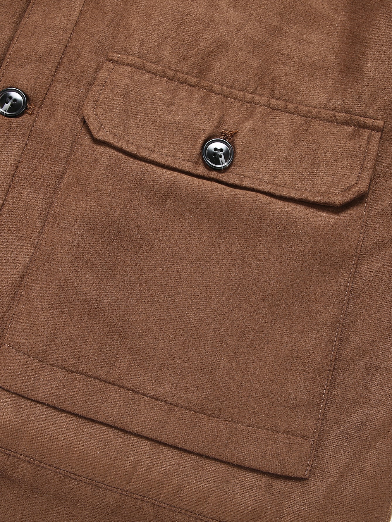 Wildlederjacke mit Teddyfutter und Taschen - Image 8