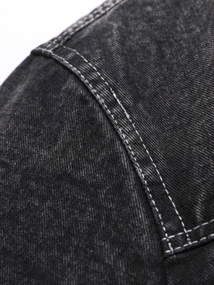 Teddygefütterte gewaschene Jeansjacke - Image 10