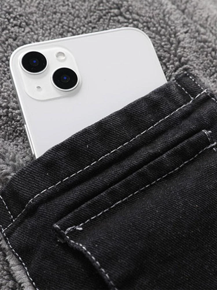 Teddygefütterte gewaschene Jeansjacke - Image 11