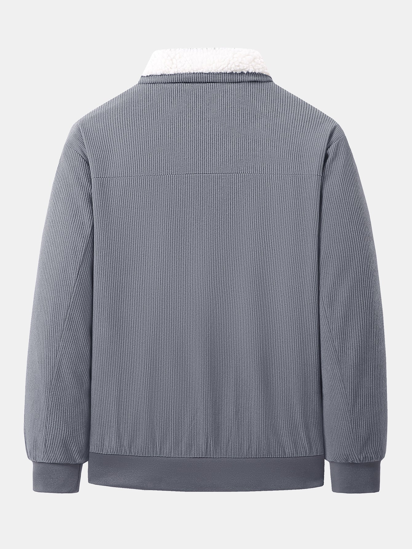 Cordjacke mit Reißverschluss und Teddyfutter - Image 5