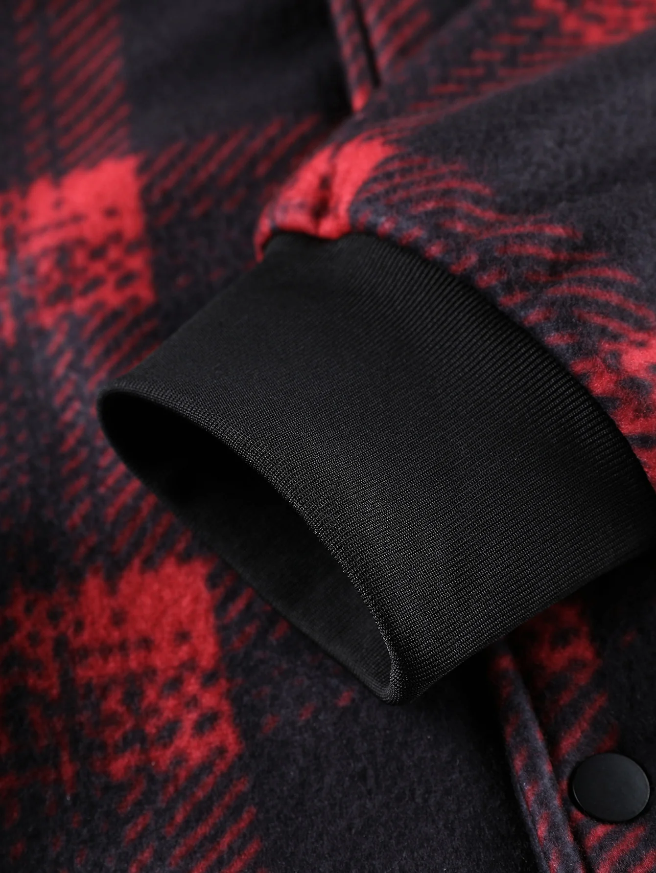 Teddy Lined Button Up Flannel Plaid Hooded Coat - Image 7