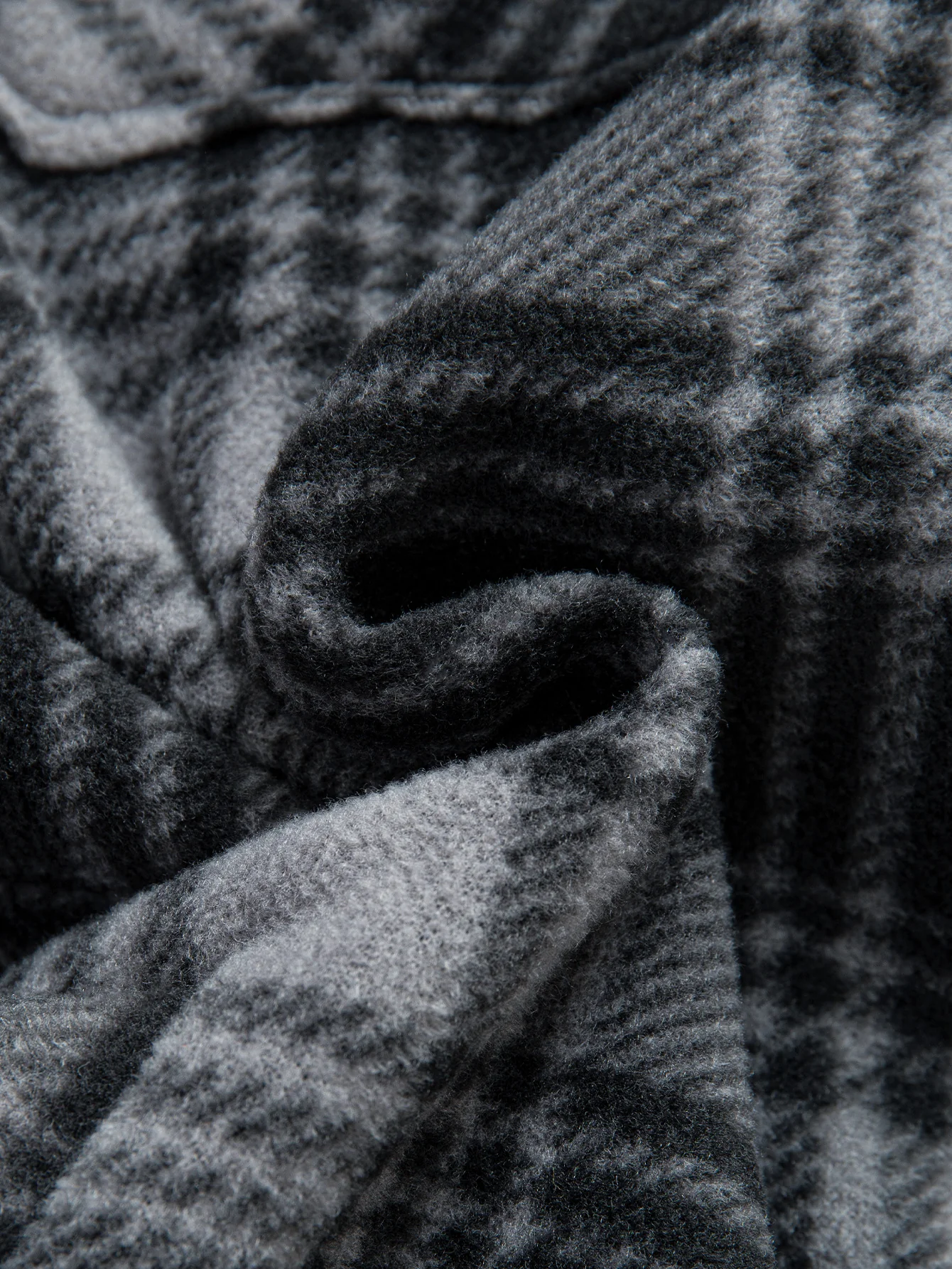 Teddy Lined Zip Up Flannel Plaid Hooded Shirt - Image 6
