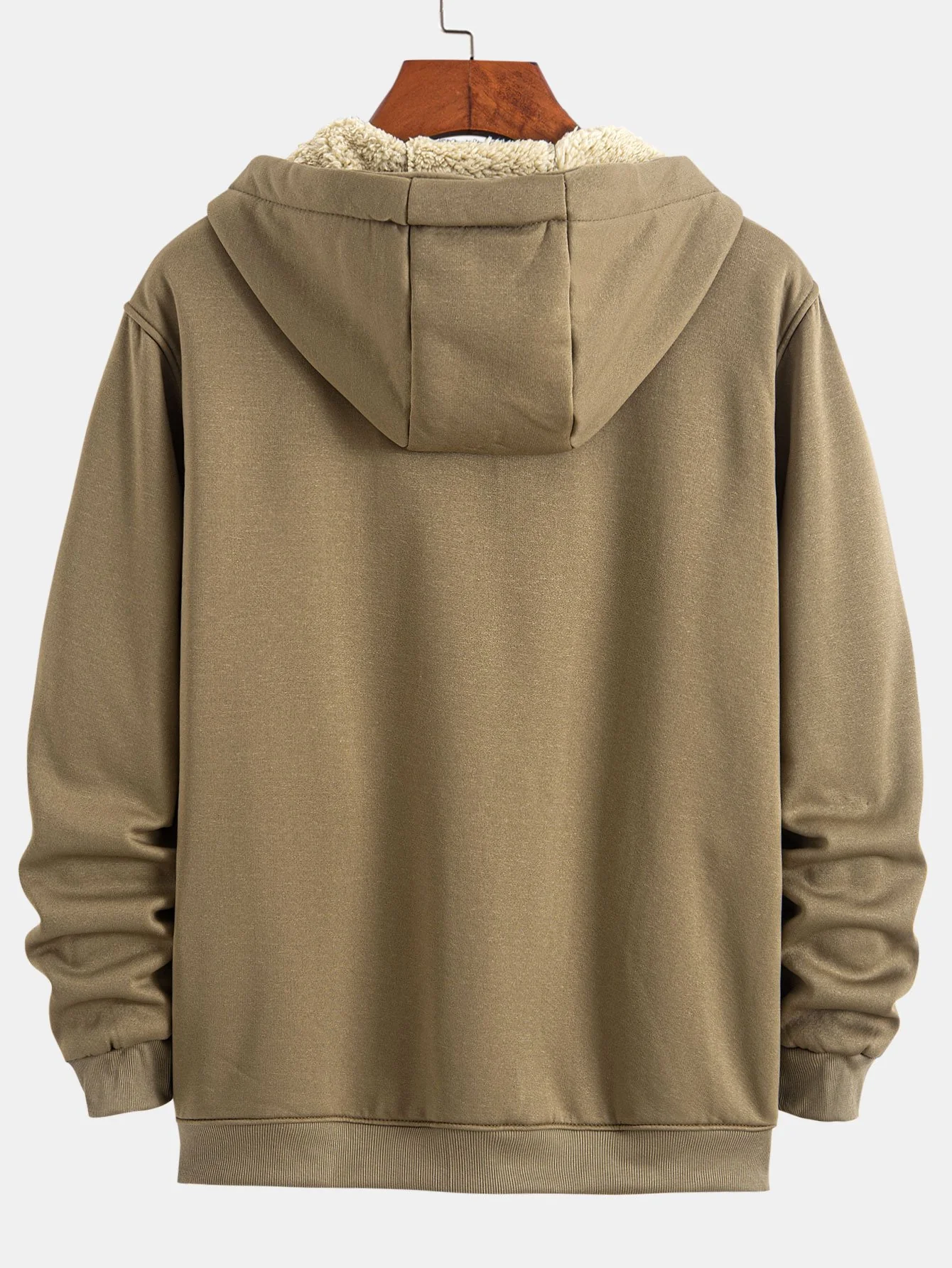 Teddygefütterte Zip-Up Kapuzenjacke - Image 2