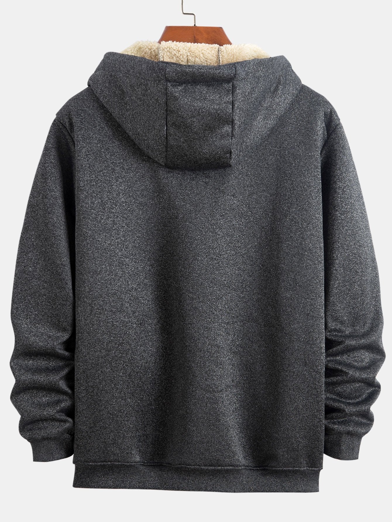 Teddygefütterte Zip-Up Kapuzenjacke - Image 4