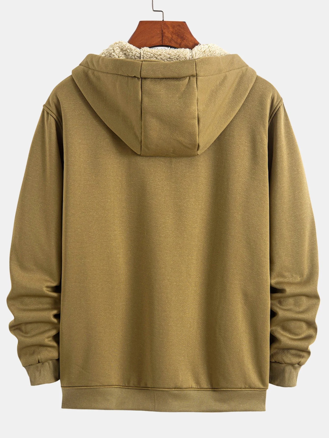 Teddygefütterte Zip-Up Kapuzenjacke - Image 8
