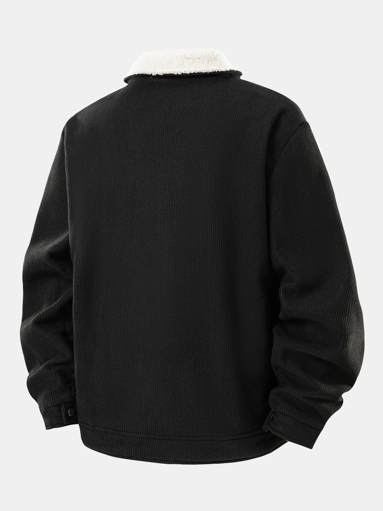 Teddygefütterte Cordjacke mit Reißverschluss - Image 4