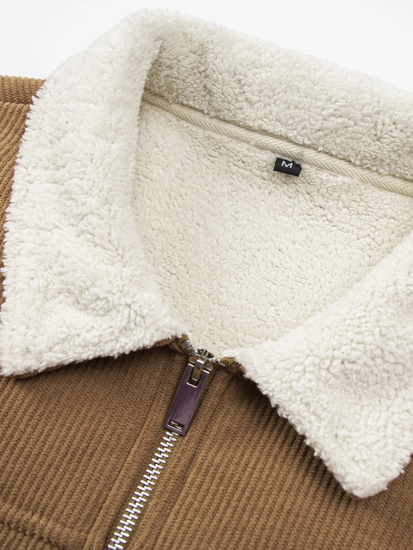 Teddygefütterte Cordjacke mit Reißverschluss - Image 7