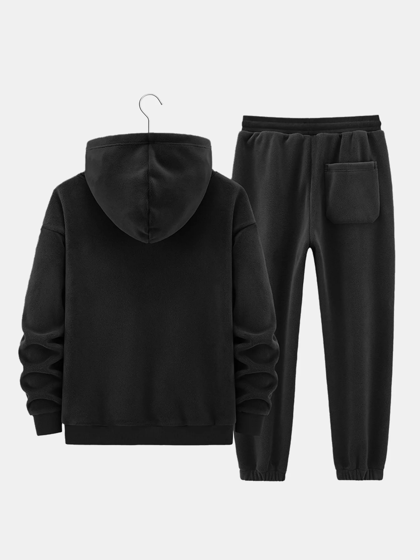 Fleece-Lined Zip Up Hoodie & Jogger Pants - Image 4