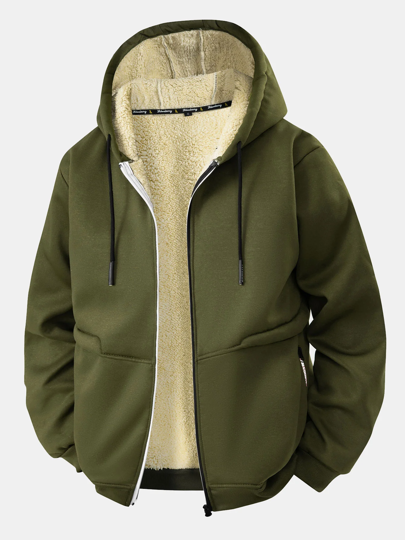 Teddy gefütterter Reißverschluss-Hoodie - Image 7