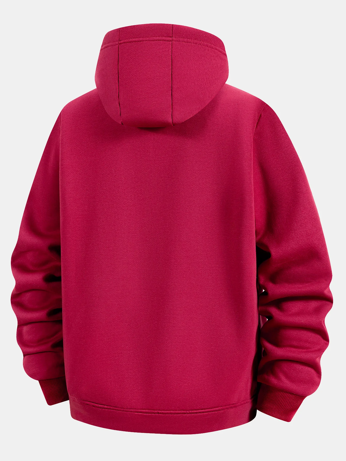 Teddy gefütterter Kapuzenpullover mit Reißverschluss und Kängurutasche - Image 10