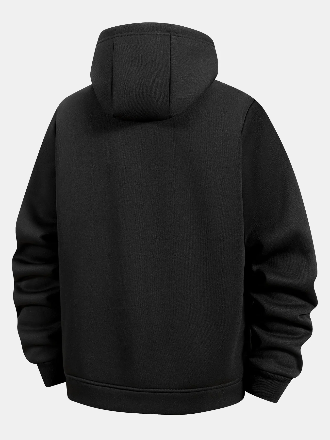 Teddy gefütterter Kapuzenpullover mit Reißverschluss und Kängurutasche - Image 4