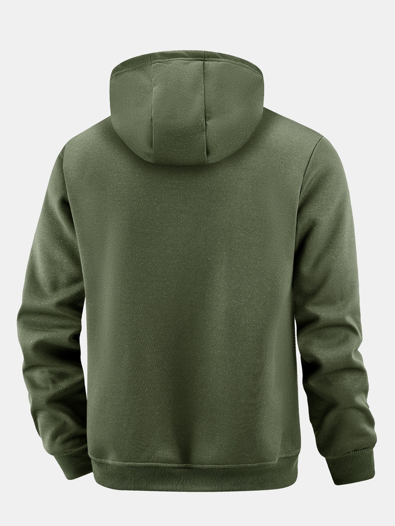 Teddy gefütterter Kapuzenpullover mit Reißverschlusstasche - Image 12