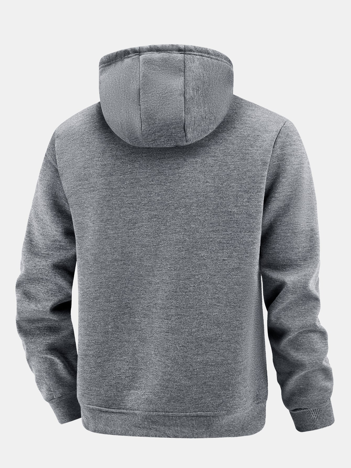 Teddy gefütterter Kapuzenpullover mit Reißverschlusstasche - Image 8