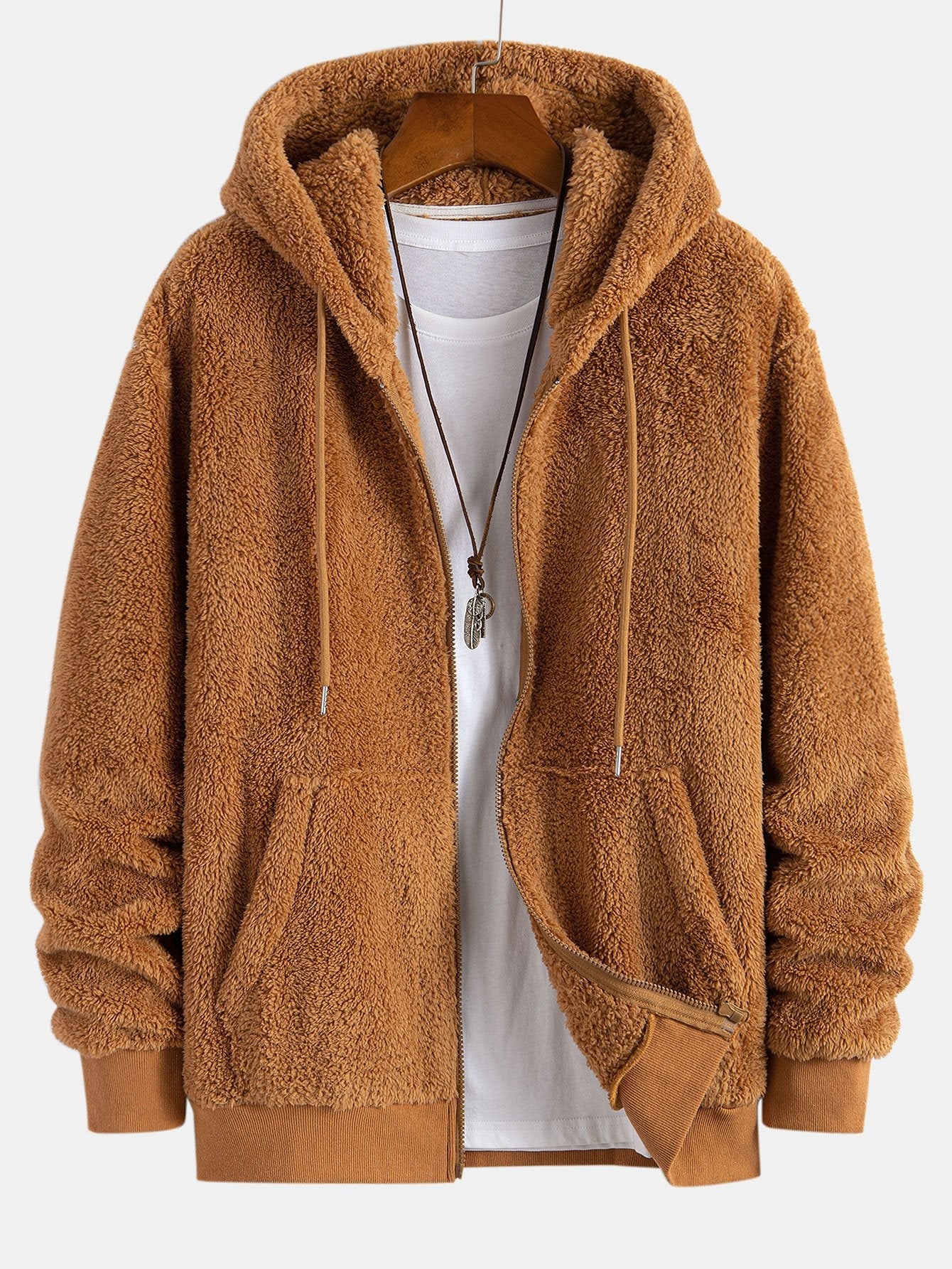 Teddy Zip-Up Kapuzenmantel & Teddy Jogginghose - Image 4