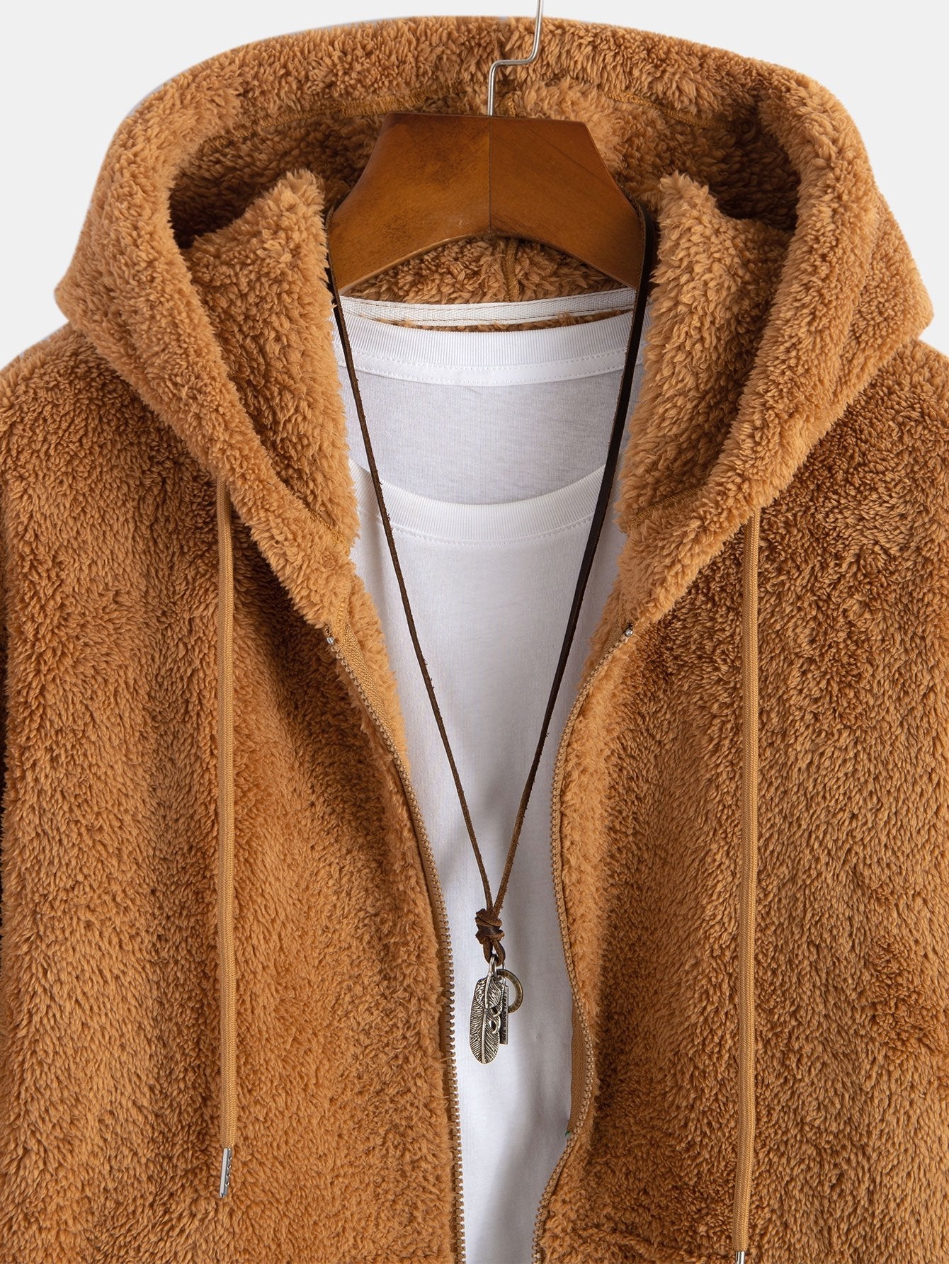 Teddy Zip-Up Kapuzenmantel & Teddy Jogginghose - Image 8