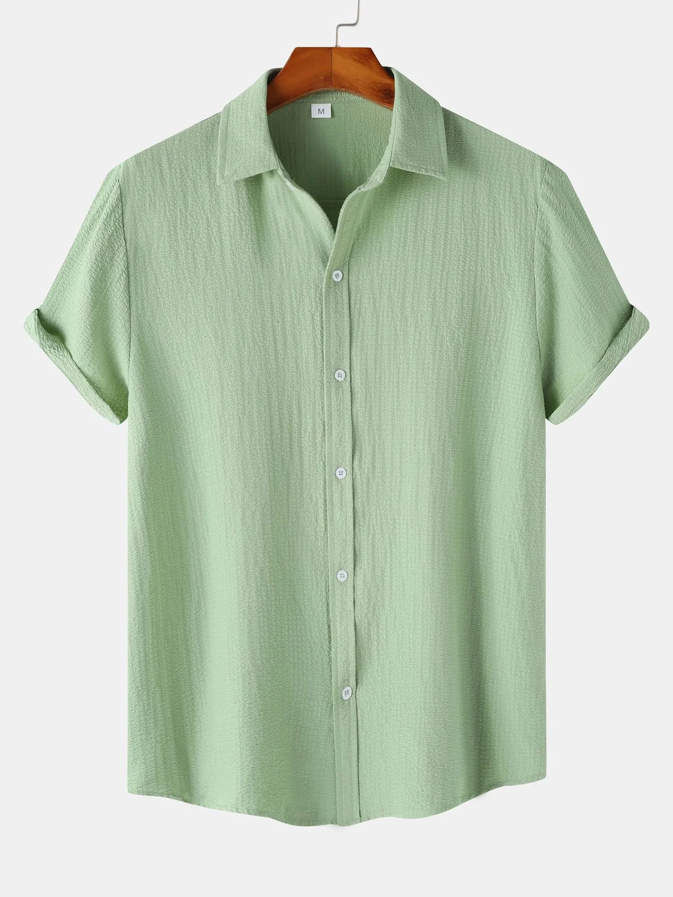 Strukturierte Button-Up-Hemd - Image 2