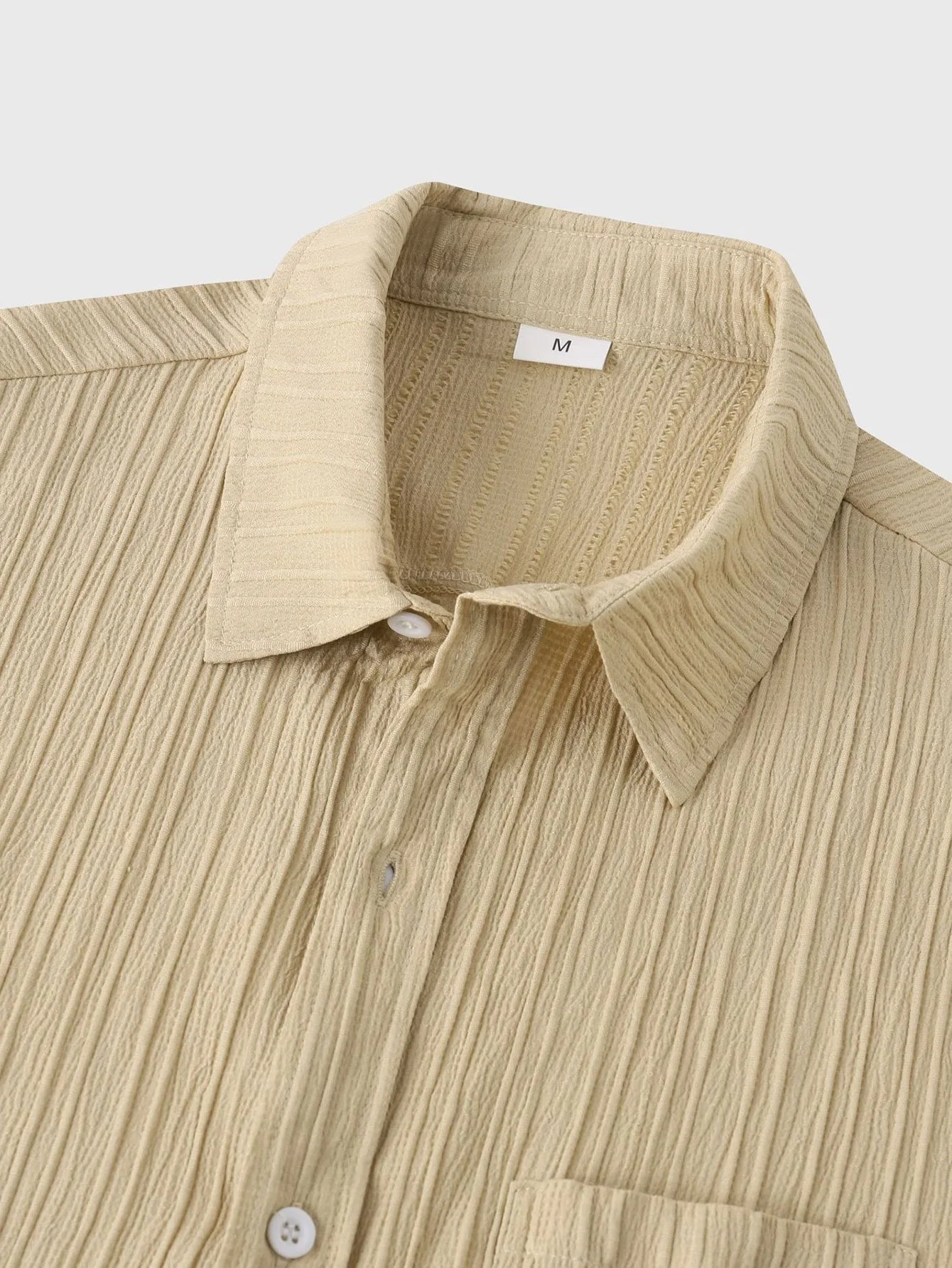 Strukturierte Button-Up-Hemd - Image 13