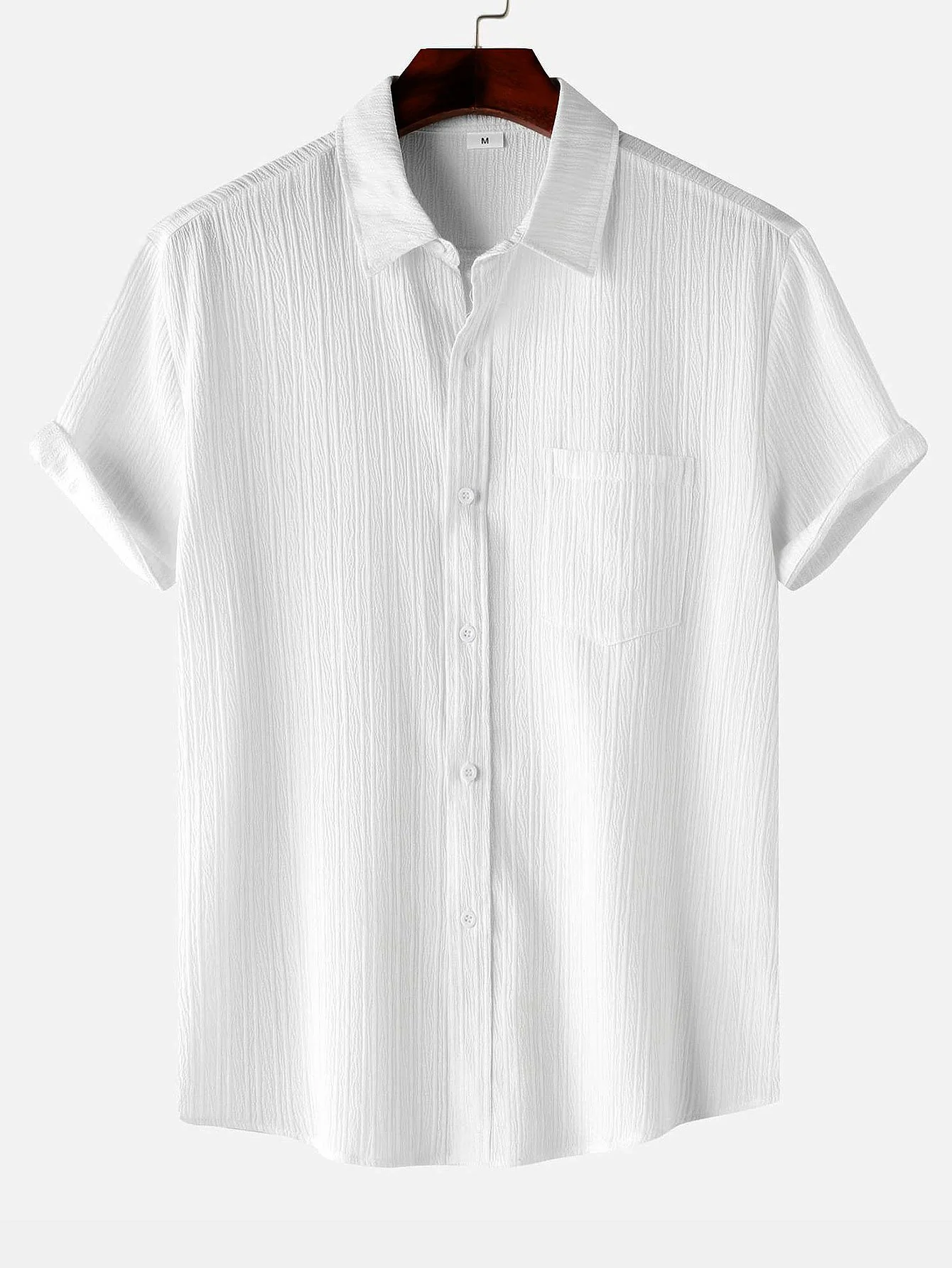 Strukturierte Button-Up-Hemd - Image 2