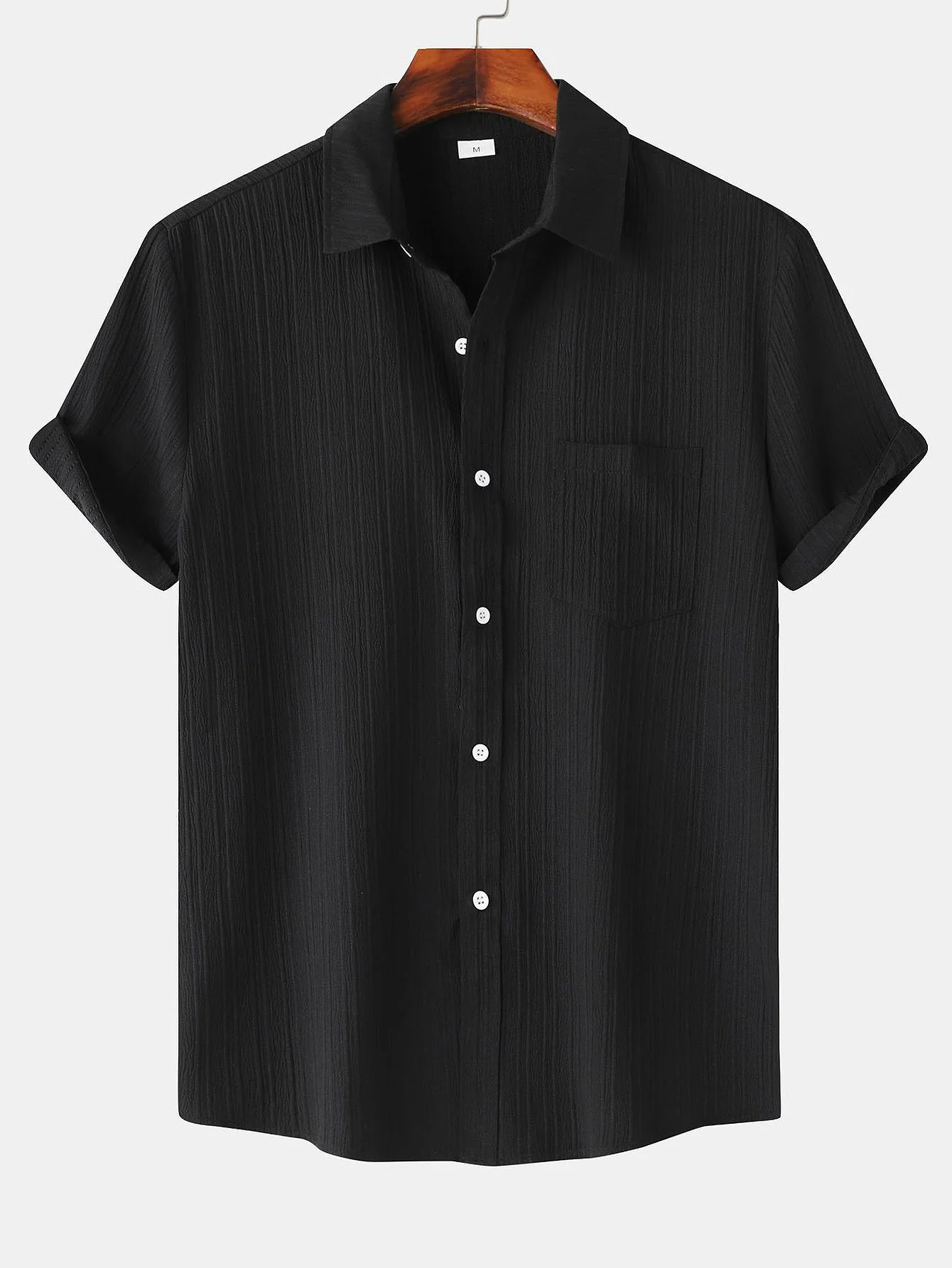 Strukturierte Button-Up-Hemd - Image 3