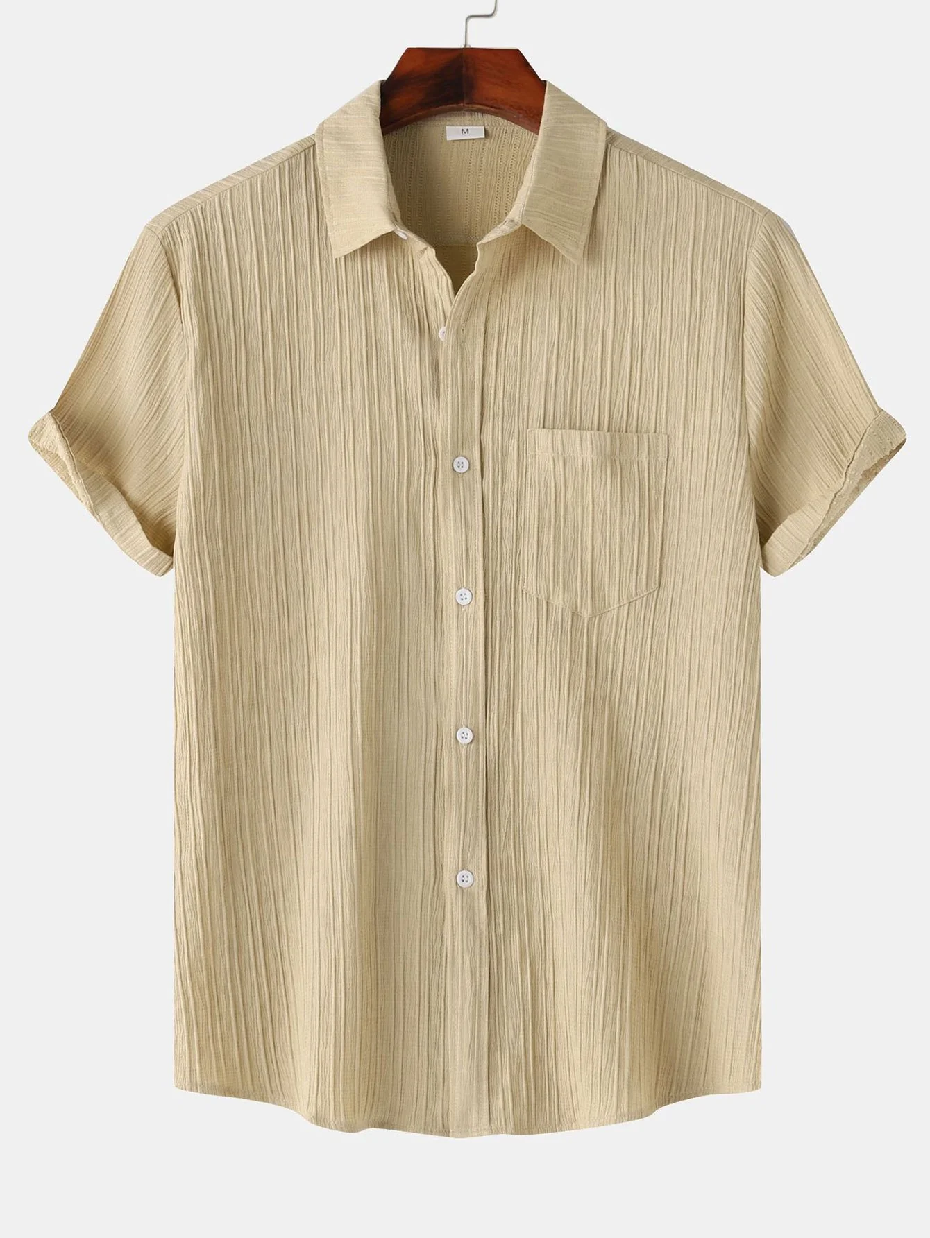 Strukturierte Button-Up-Hemd - Image 4