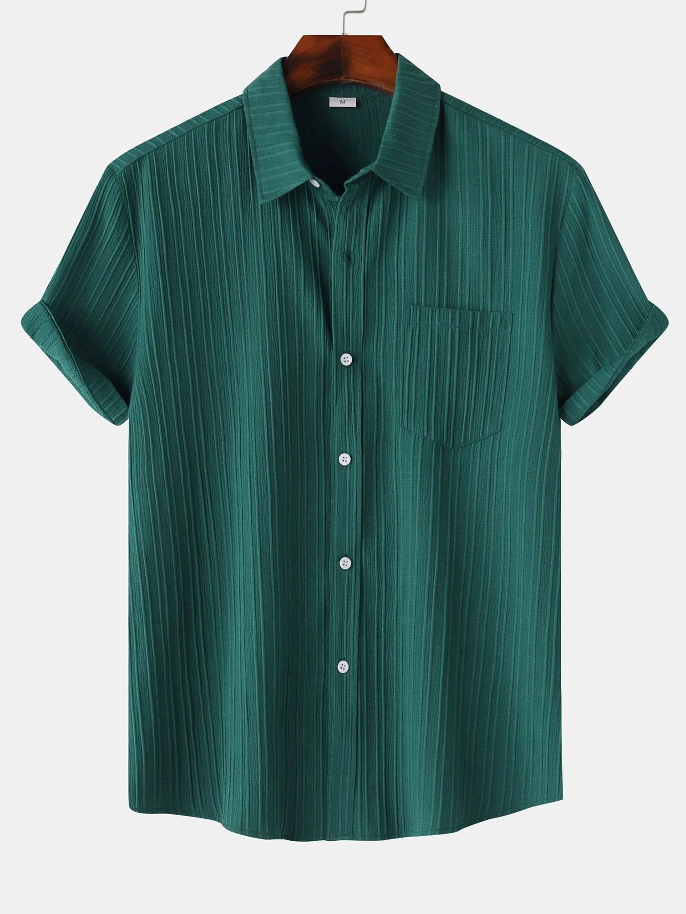 Strukturierte Button-Up-Hemd - Image 6