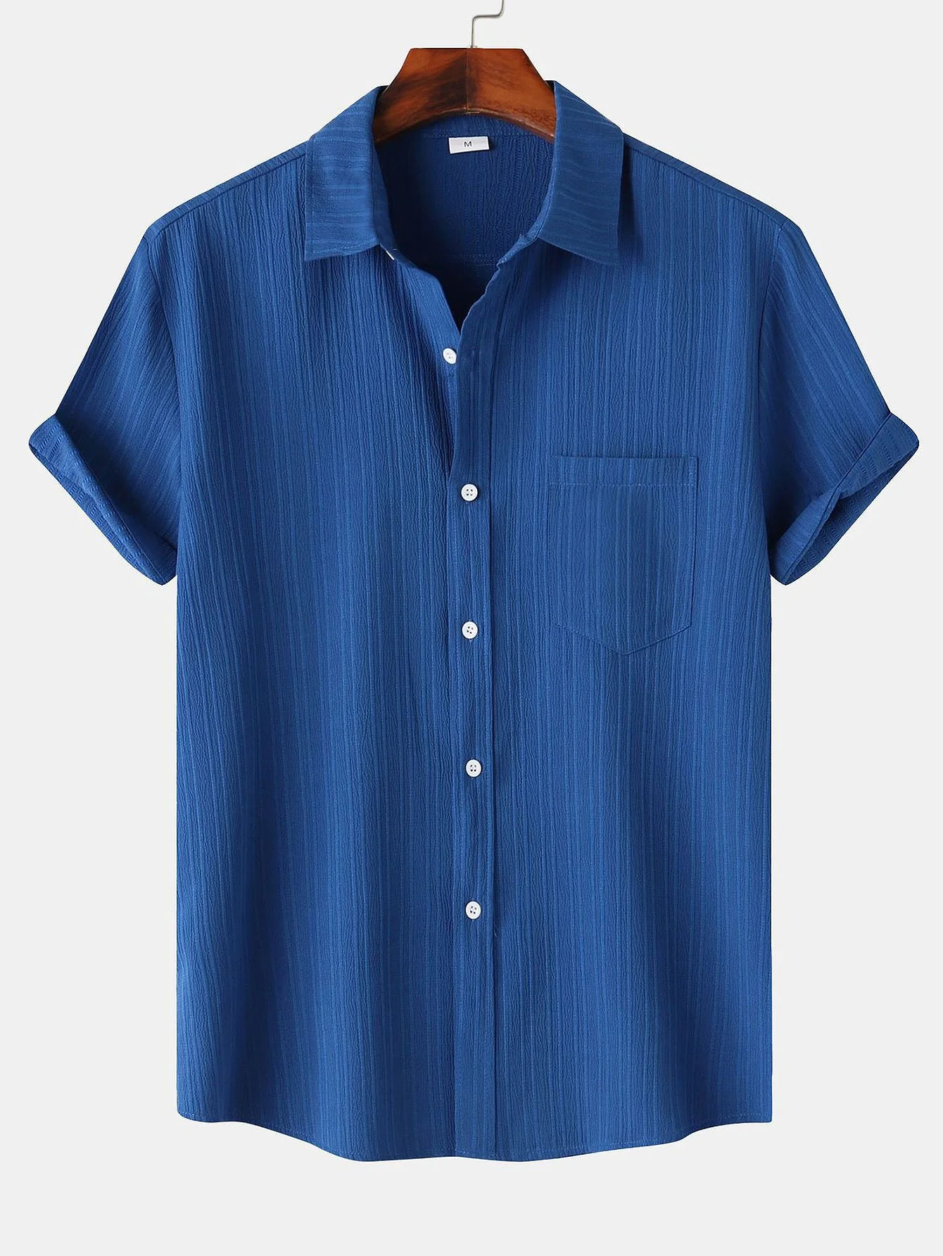Strukturierte Button-Up-Hemd - Image 8