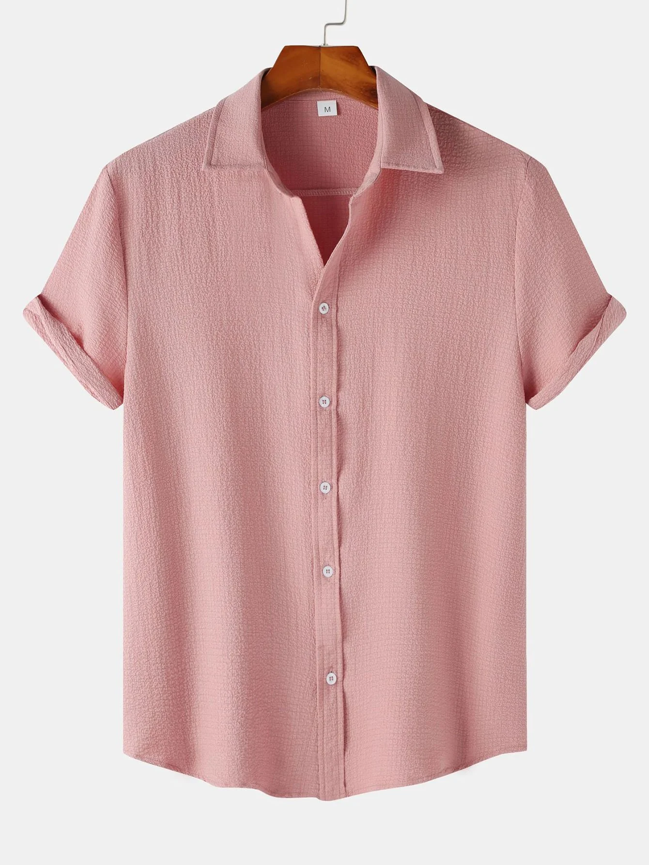 Strukturierte Button-Up-Hemd - Image 4