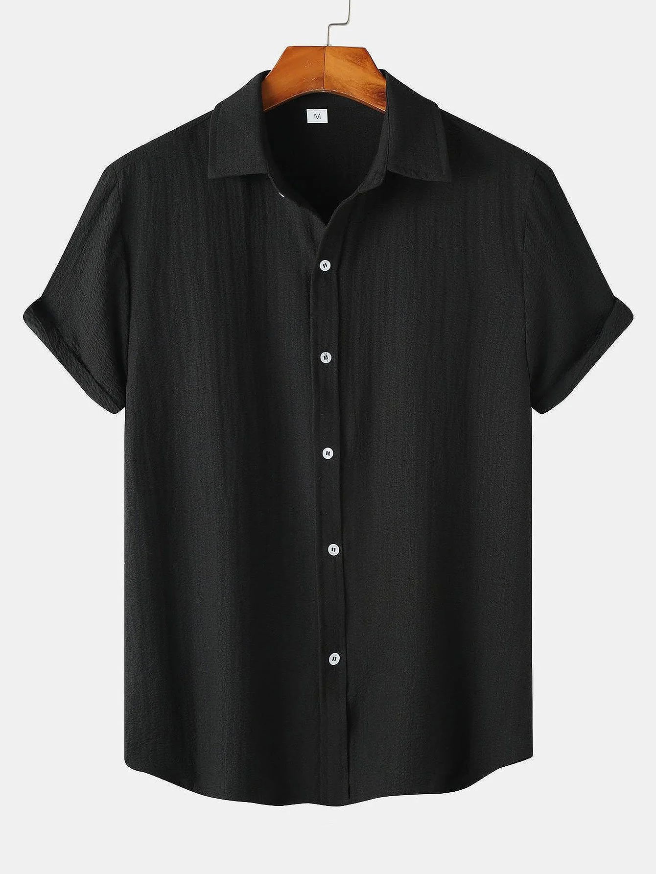 Strukturierte Button-Up-Hemd - Image 5