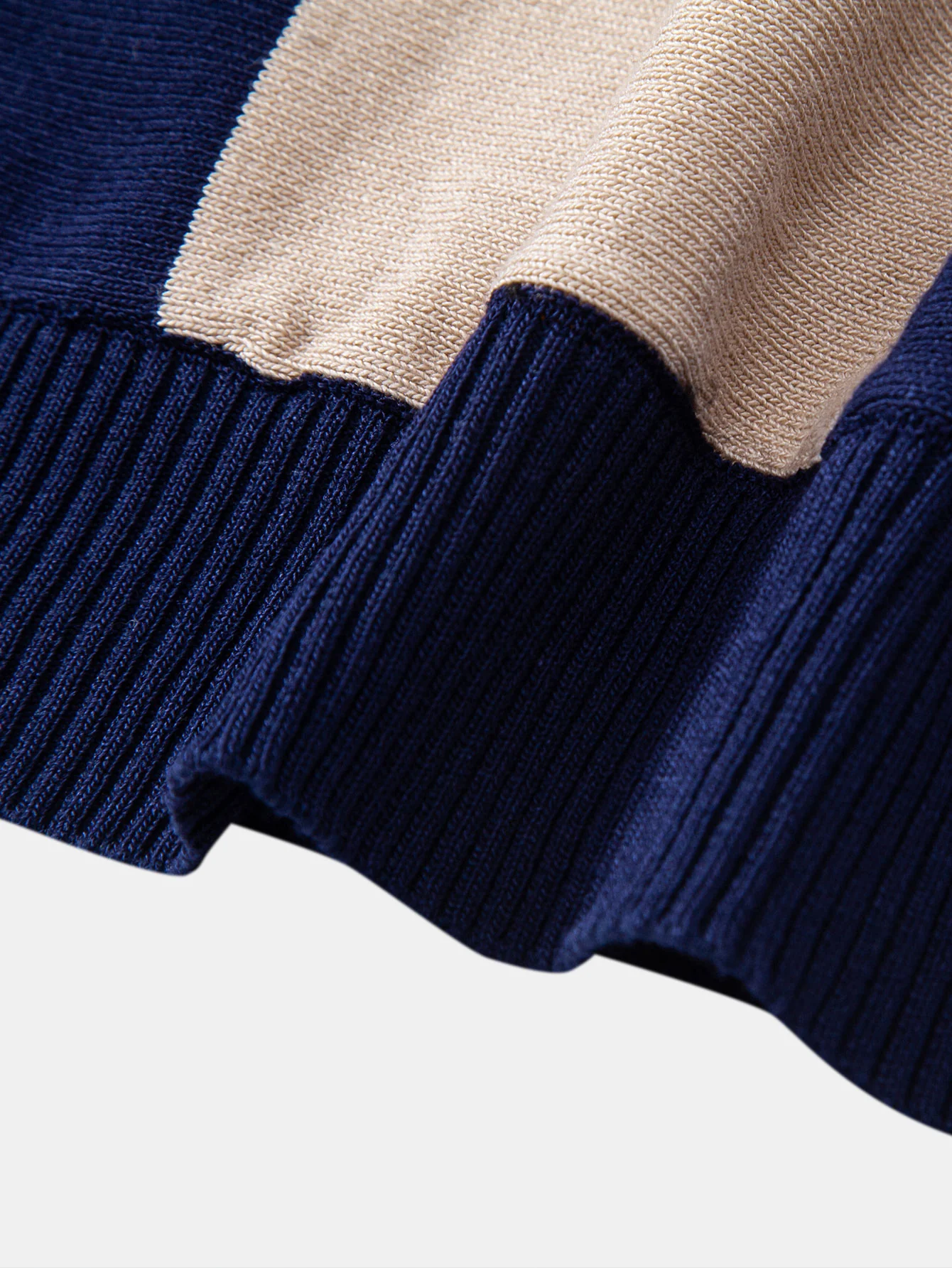 Strukturierte Farbblock Strick Poloshirts & Schlanke, Verjüngte Hose - Image 20