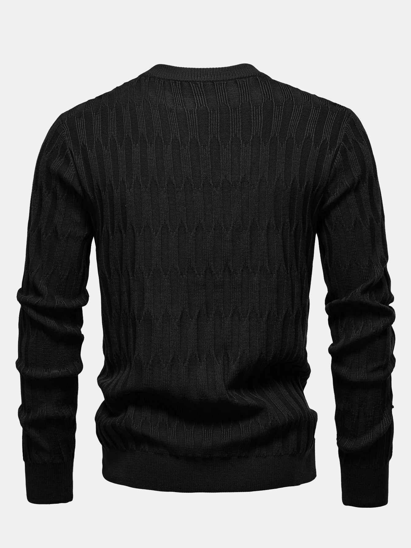 Strukturierter Pullover mit Rundhalsausschnitt - Image 4