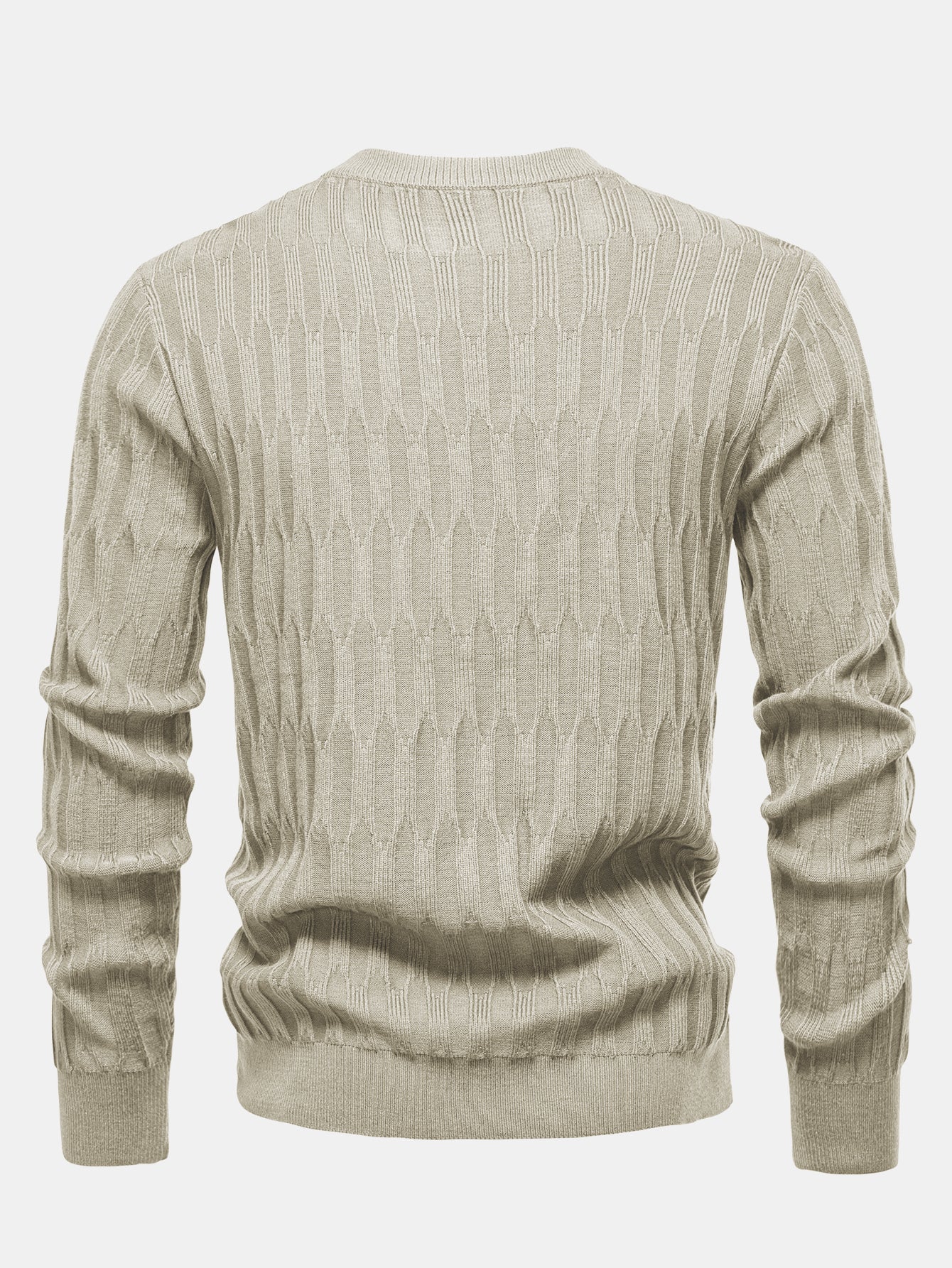 Strukturierter Pullover mit Rundhalsausschnitt - Image 6