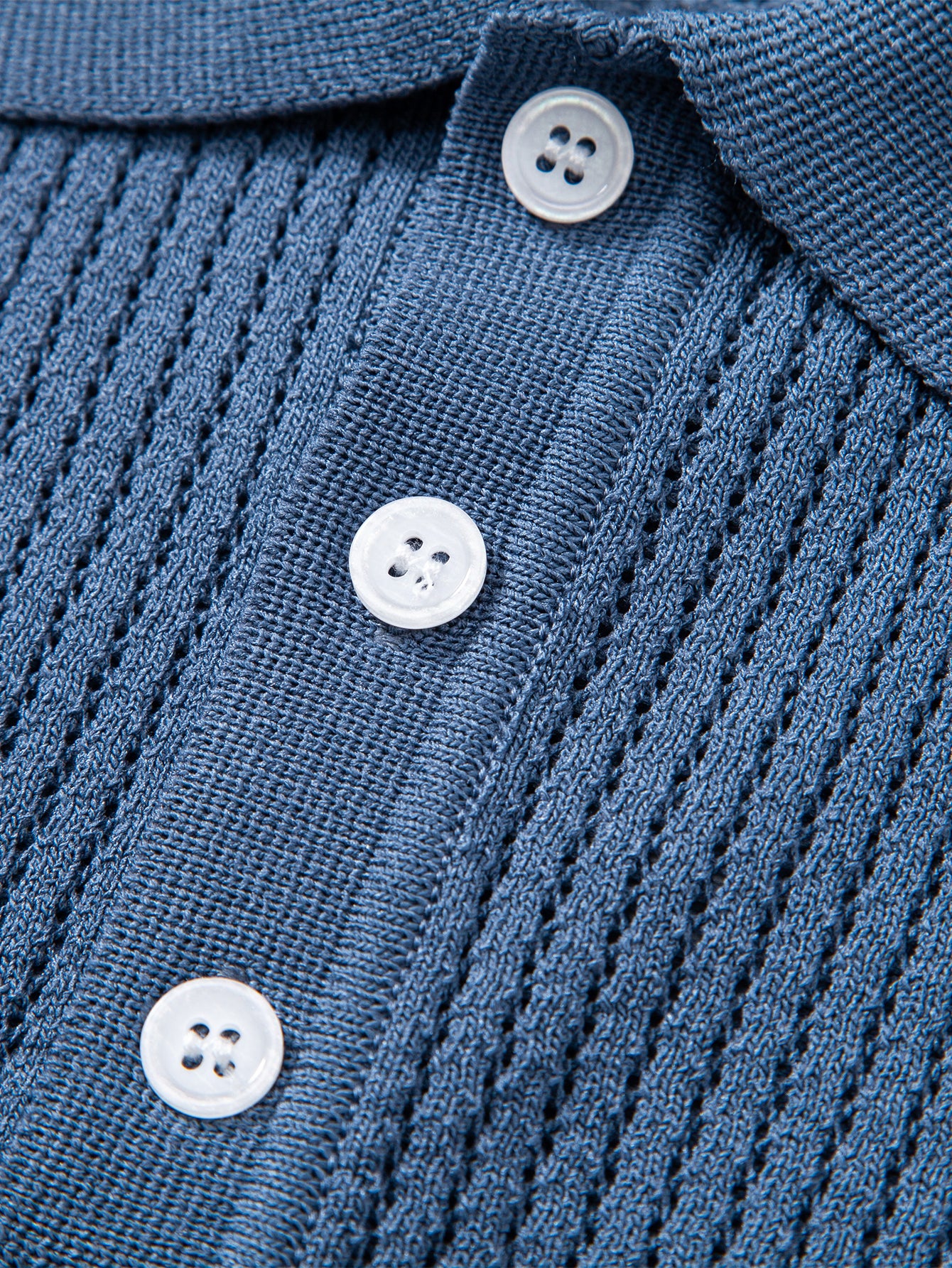 Strukturierte gehäkelte Poloshirts aus Strickstoff - Image 10