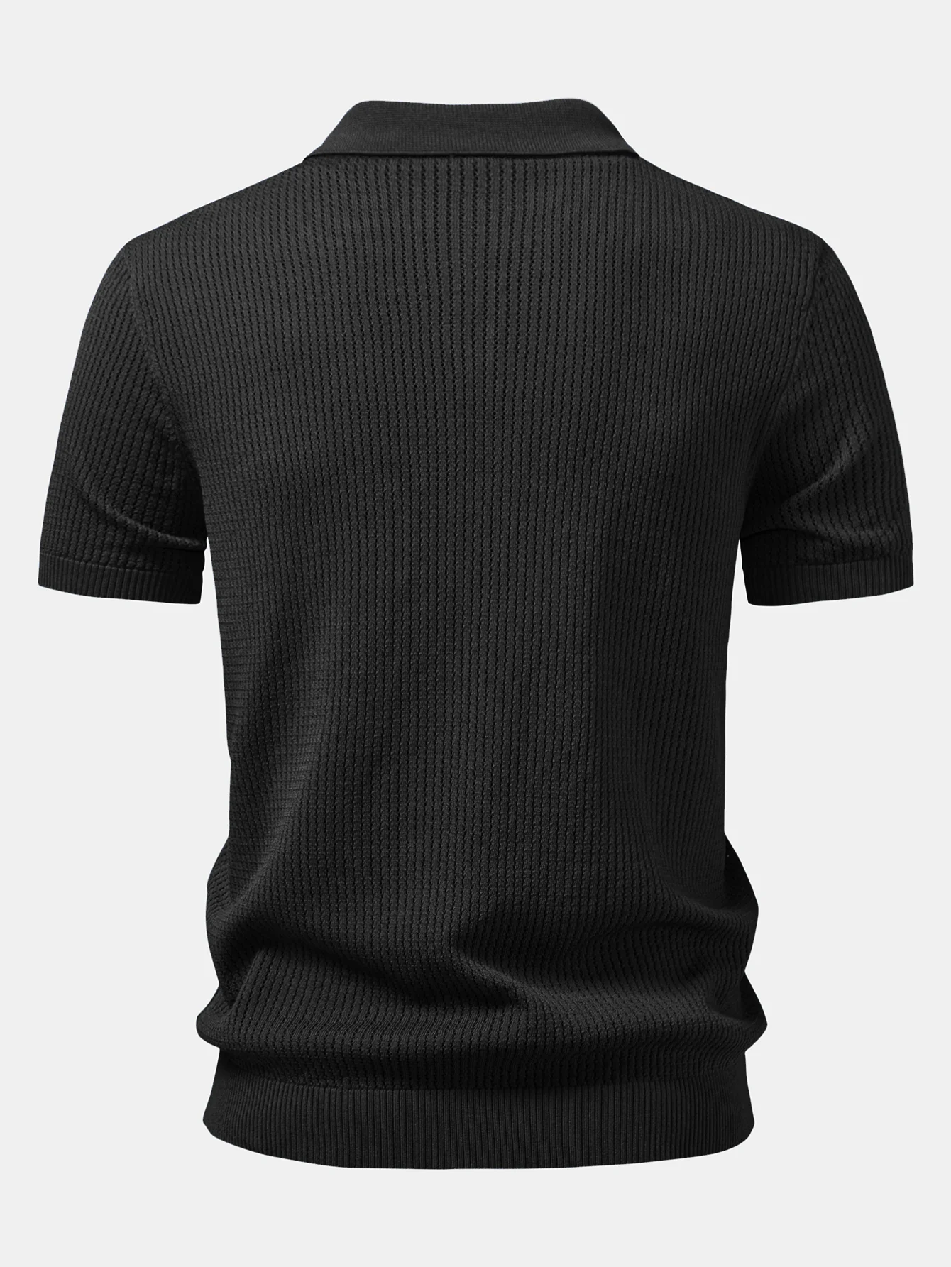 Strukturierte gehäkelte Poloshirts aus Strickstoff - Image 4