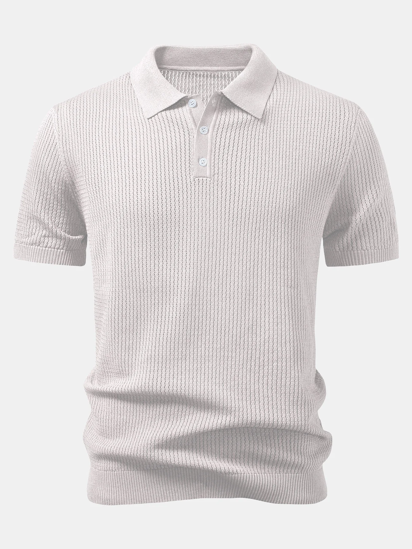 Strukturierte gehäkelte Poloshirts aus Strickstoff - Image 5