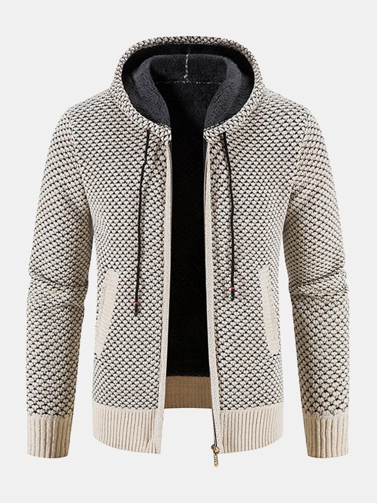 Teddygefütterter strukturierter Kapuzenpullover - Image 2