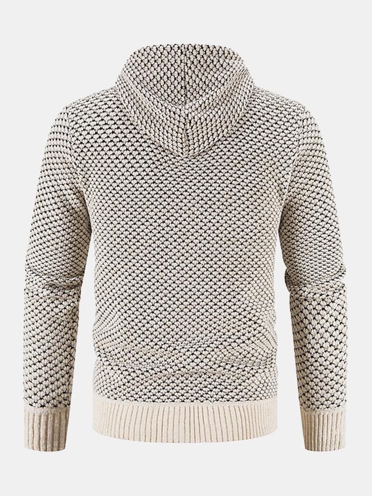 Teddygefütterter strukturierter Kapuzenpullover - Image 3