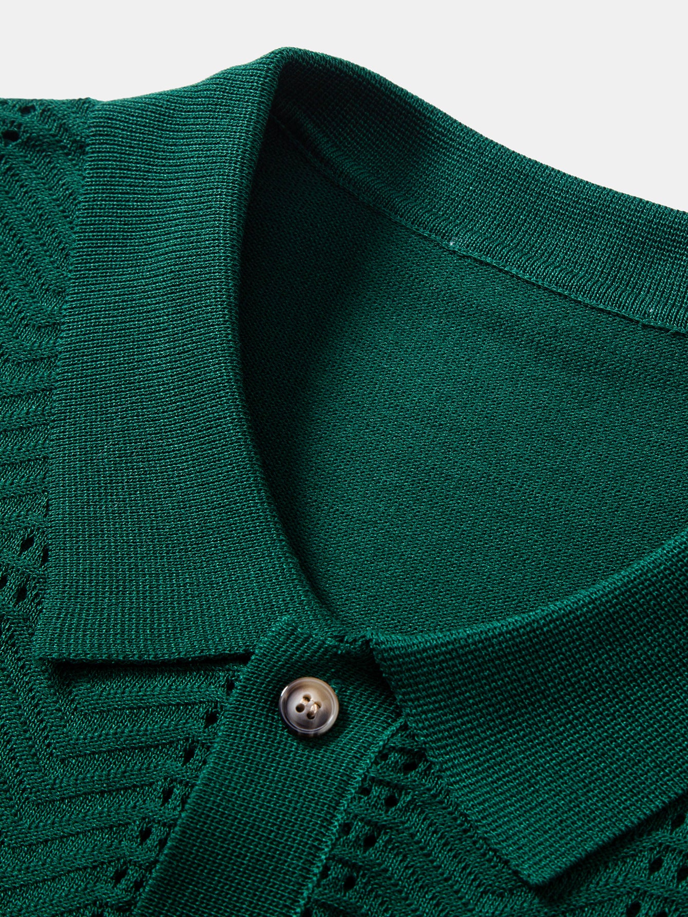 Textured Jacquard Button Up Knit Shirt - Image 11