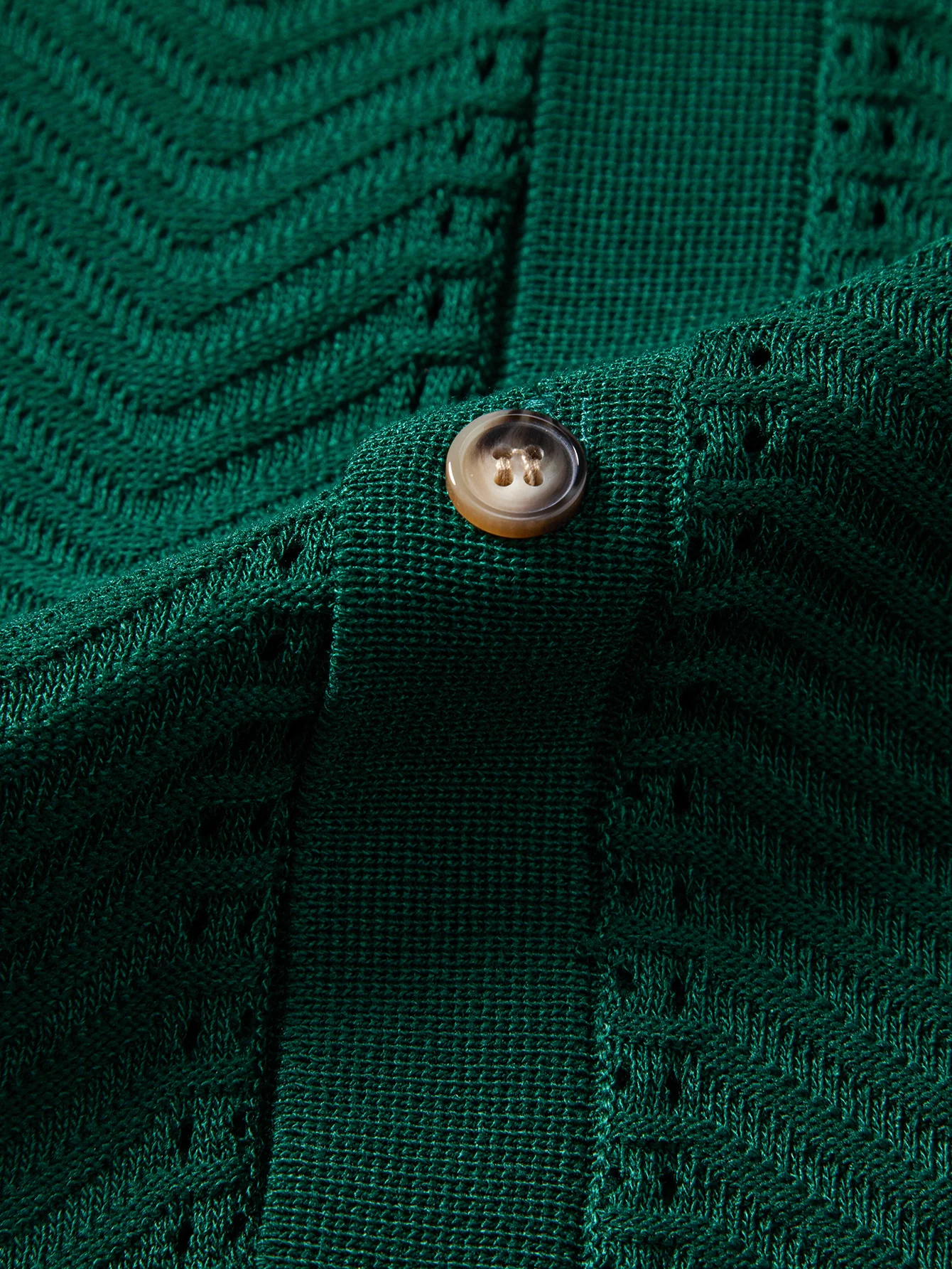 Textured Jacquard Button Up Knit Shirt - Image 12