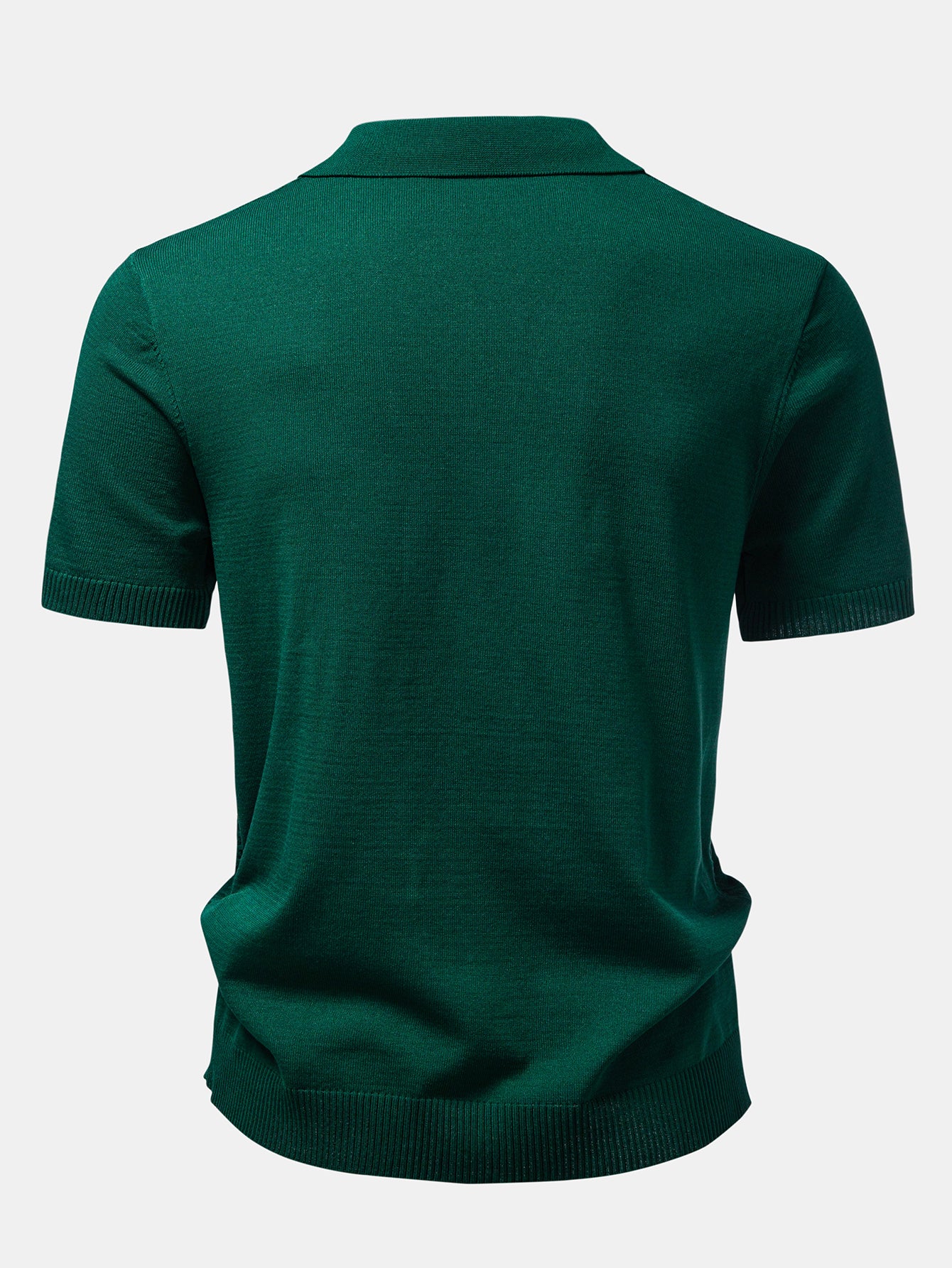Textured Jacquard Button Up Knit Shirt - Image 2