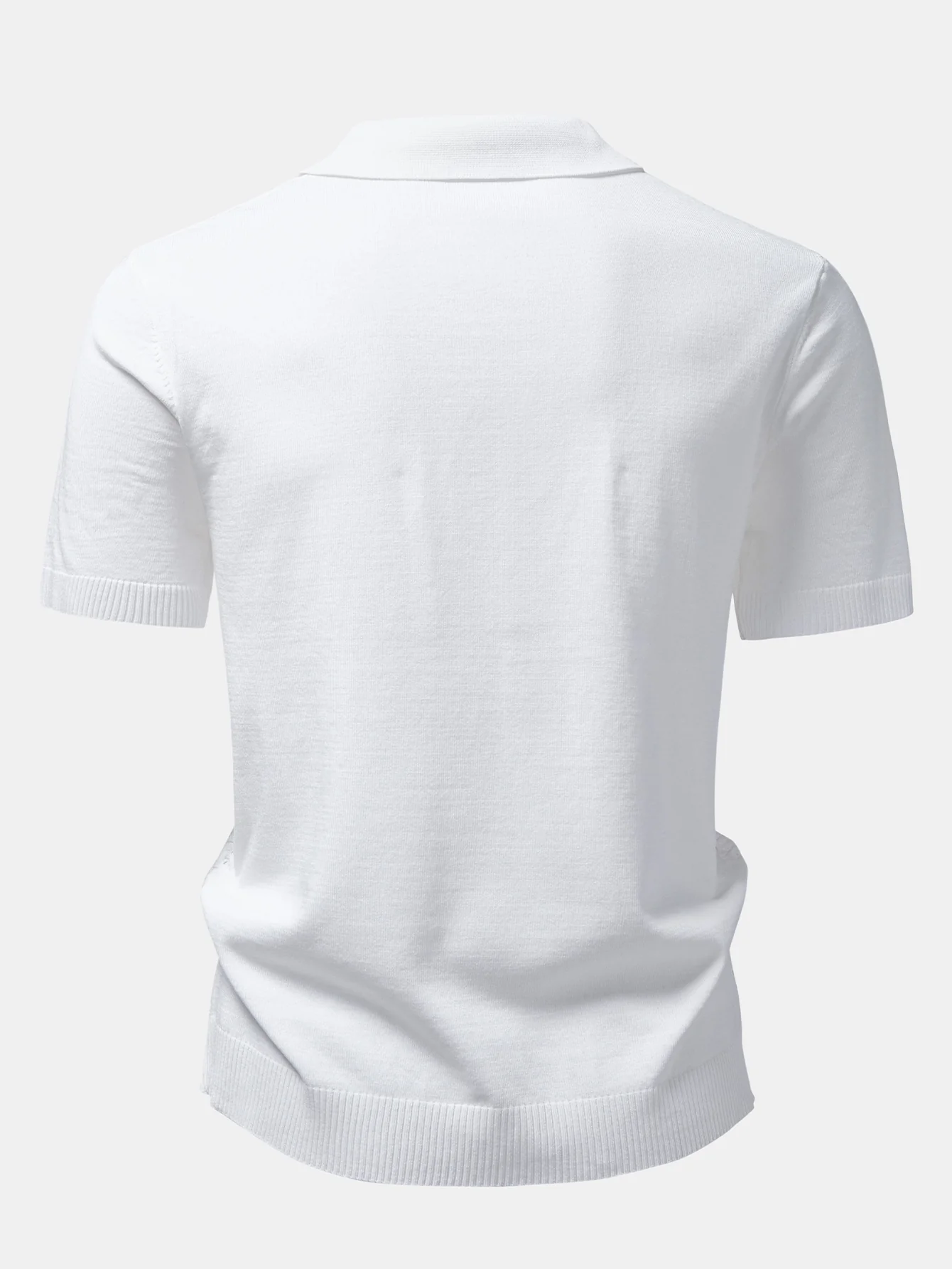 Textured Jacquard Button Up Knit Shirt - Image 4