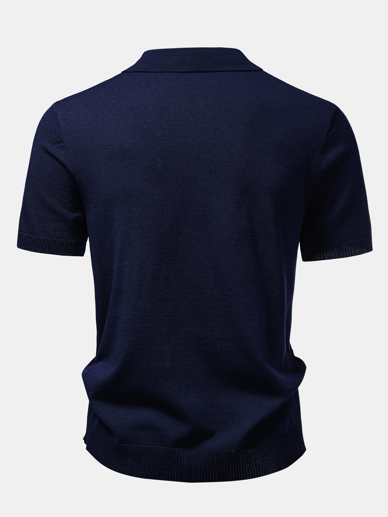 Textured Jacquard Button Up Knit Shirt - Image 8