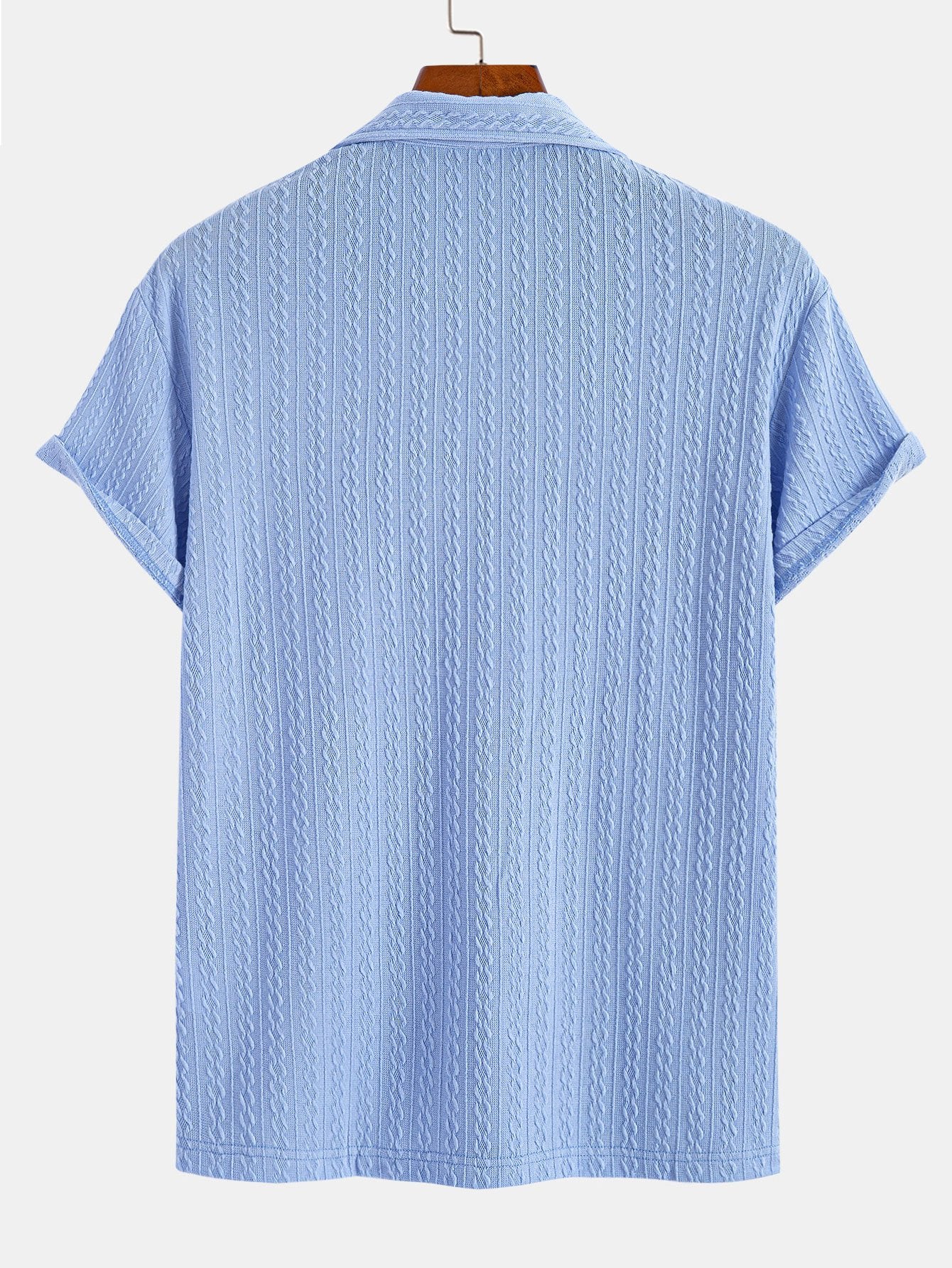 Strukturierter Jacquard-Polo - Image 4