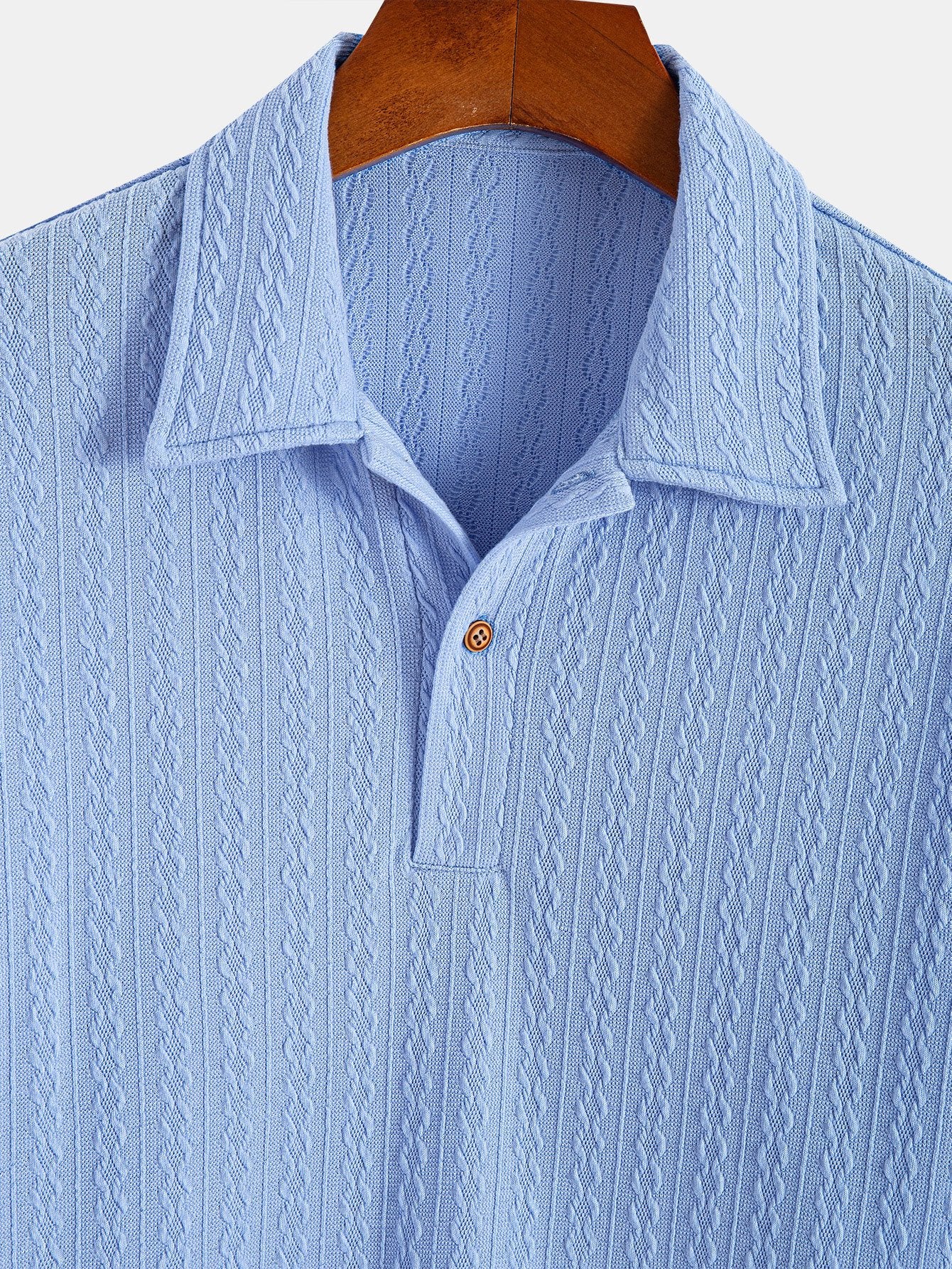 Strukturierter Jacquard-Polo - Image 5